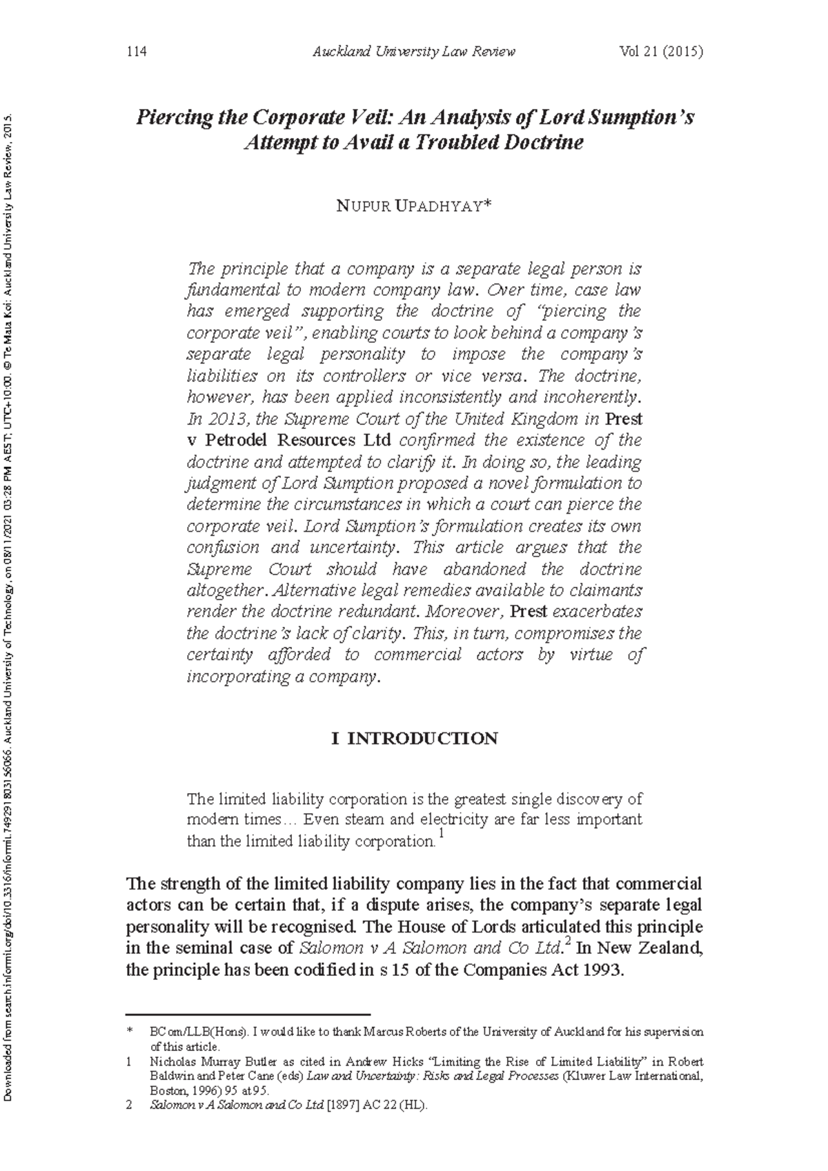 1) add discussion Prest v Petrodel 114 Auckland University Law Review