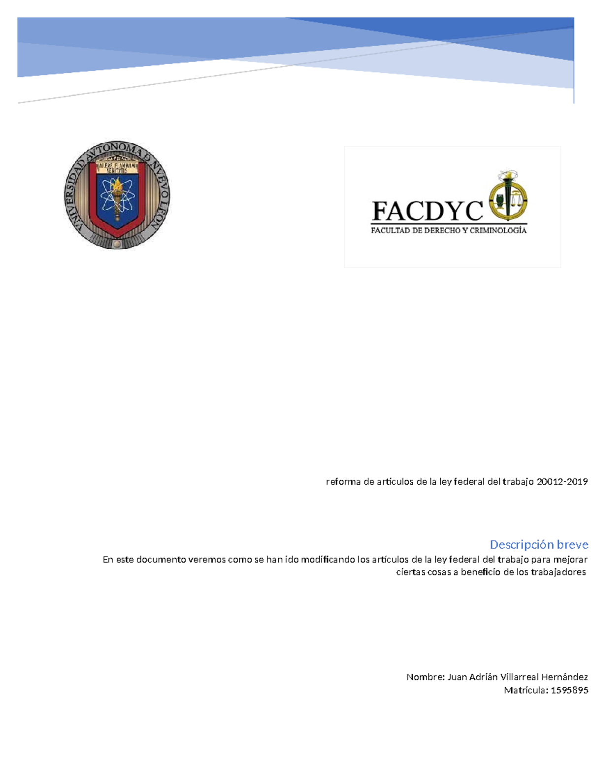 Reforma de articulos de la ley federal del trabajo 2012-2019 - reforma ...