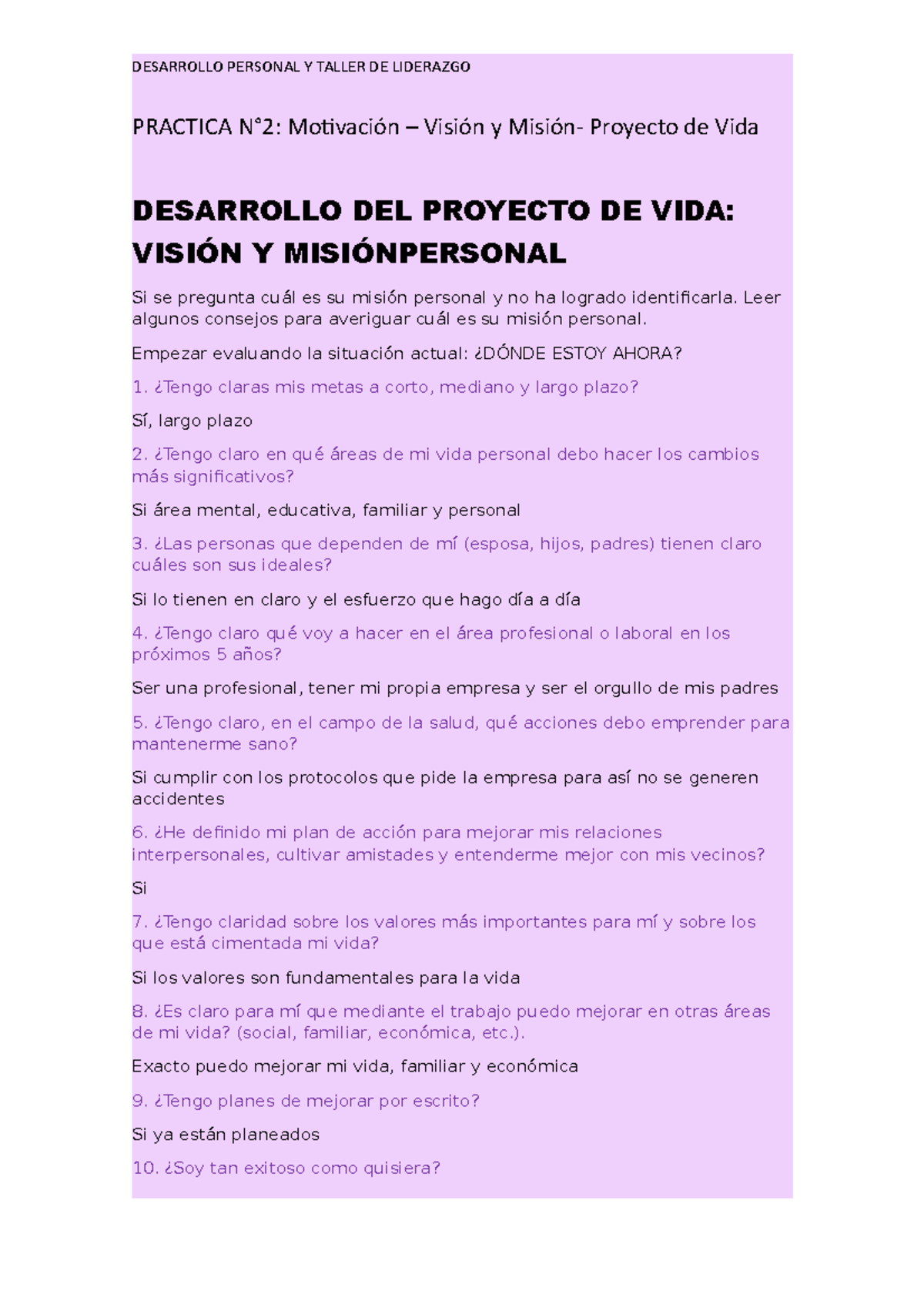 Desarrollo Personal Y Taller DE Liderazgo Unidad 1 Libro, Tarea ...