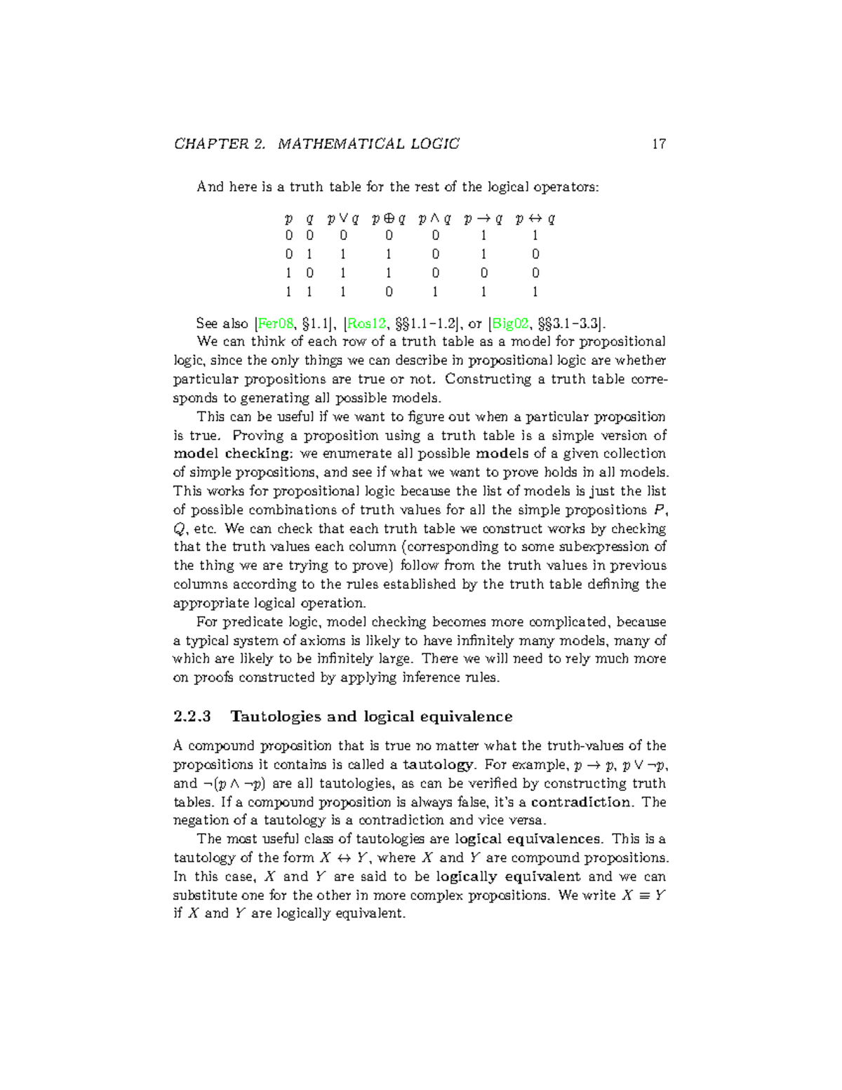 Tautologies And Logical Equivalence - And Here Is A Truth Table For The ...