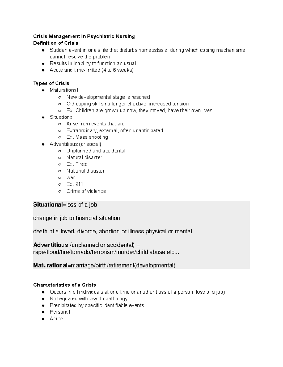 Crisis Management interventions facts of managing crisis in mental ...