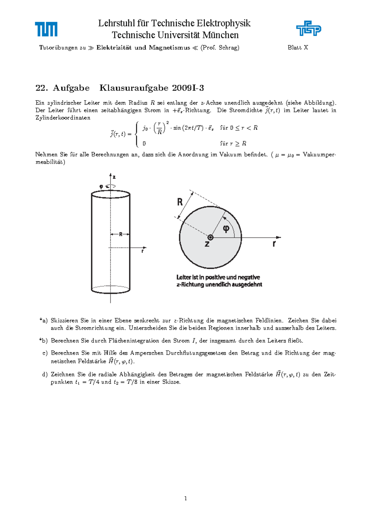 Blatt 10 Elektrizitat Und Magnetismus Studocu