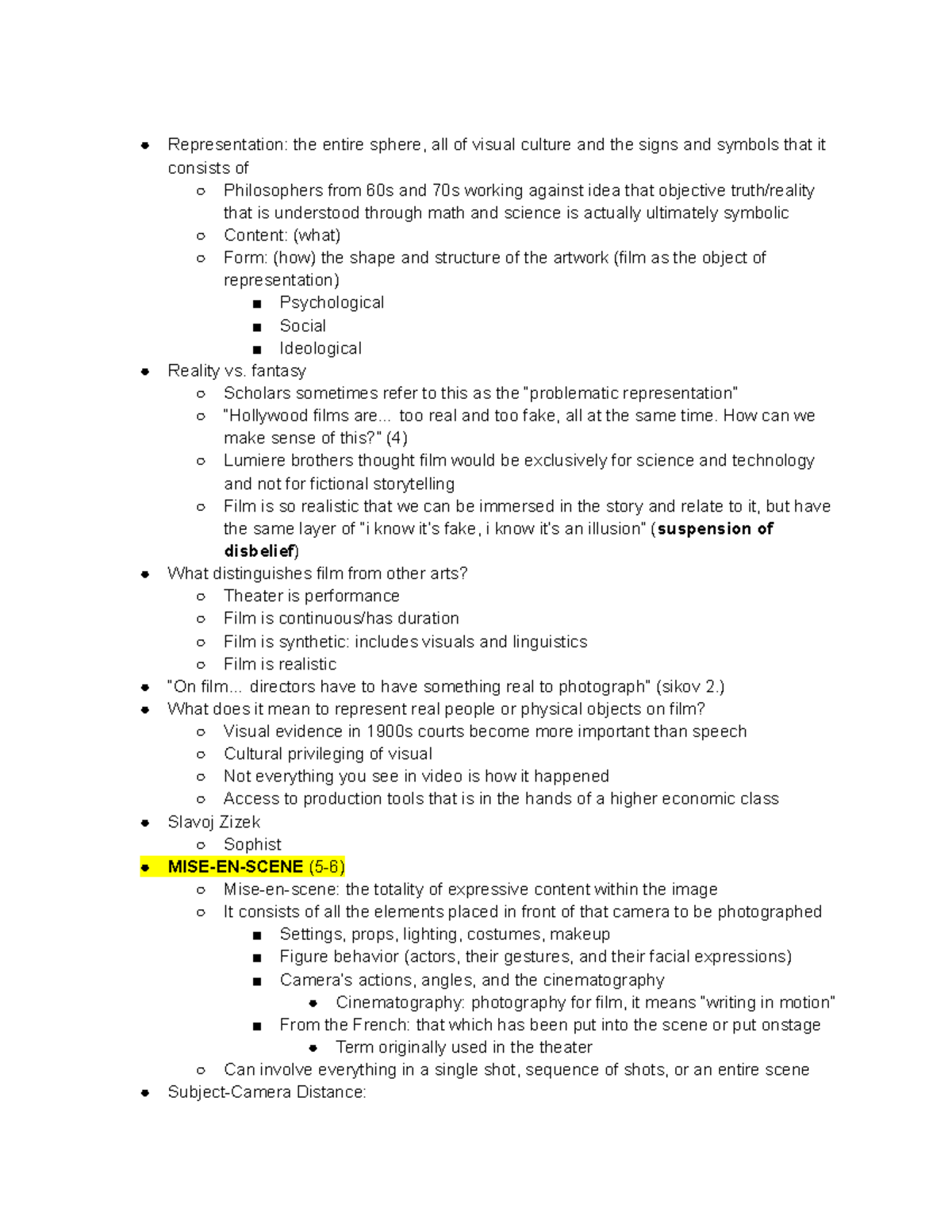 Chapter 1 Representation and Reality - Representation: the entire ...