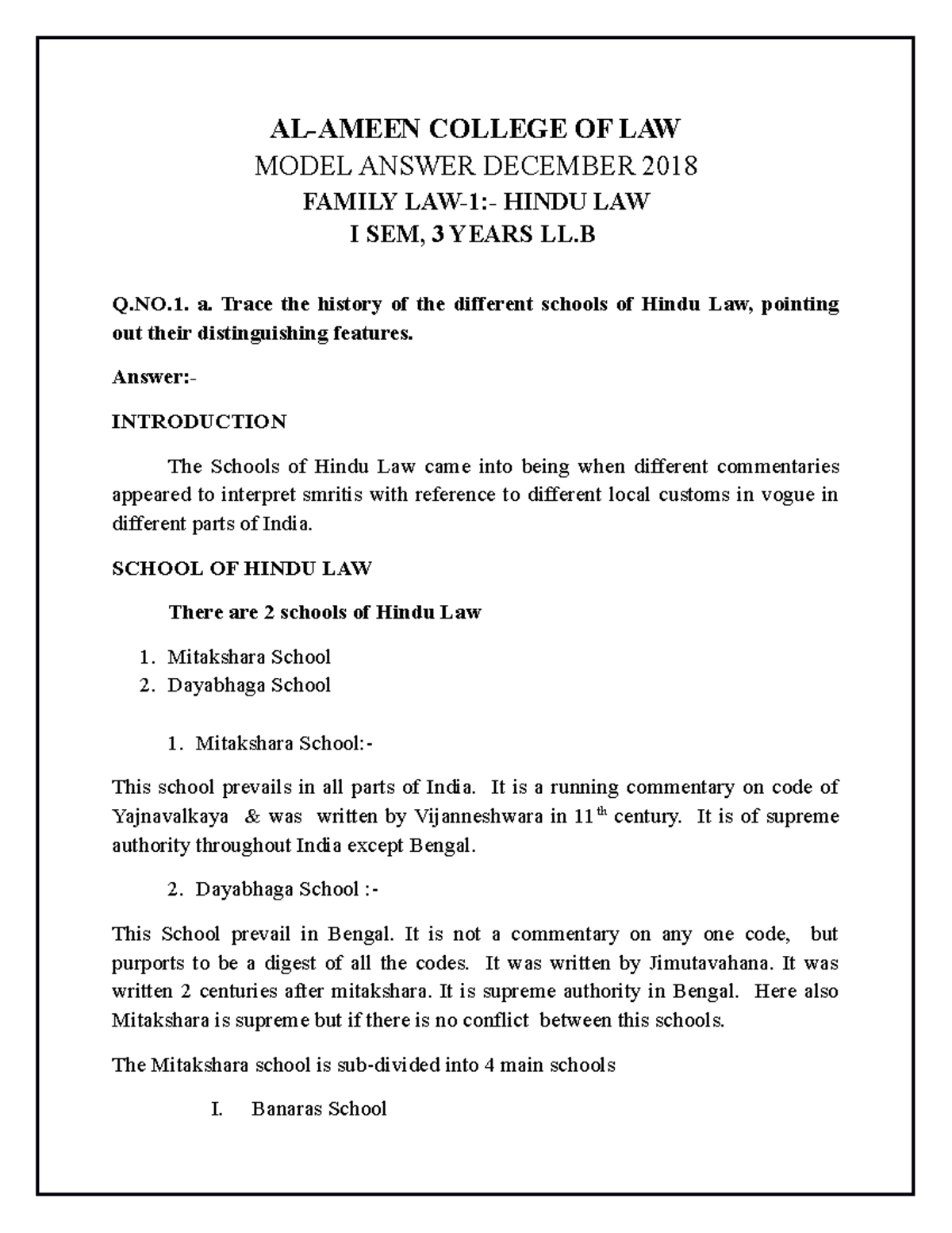 hindu-law-2018-dec-5sem-hindu-law-i-kslu-studocu