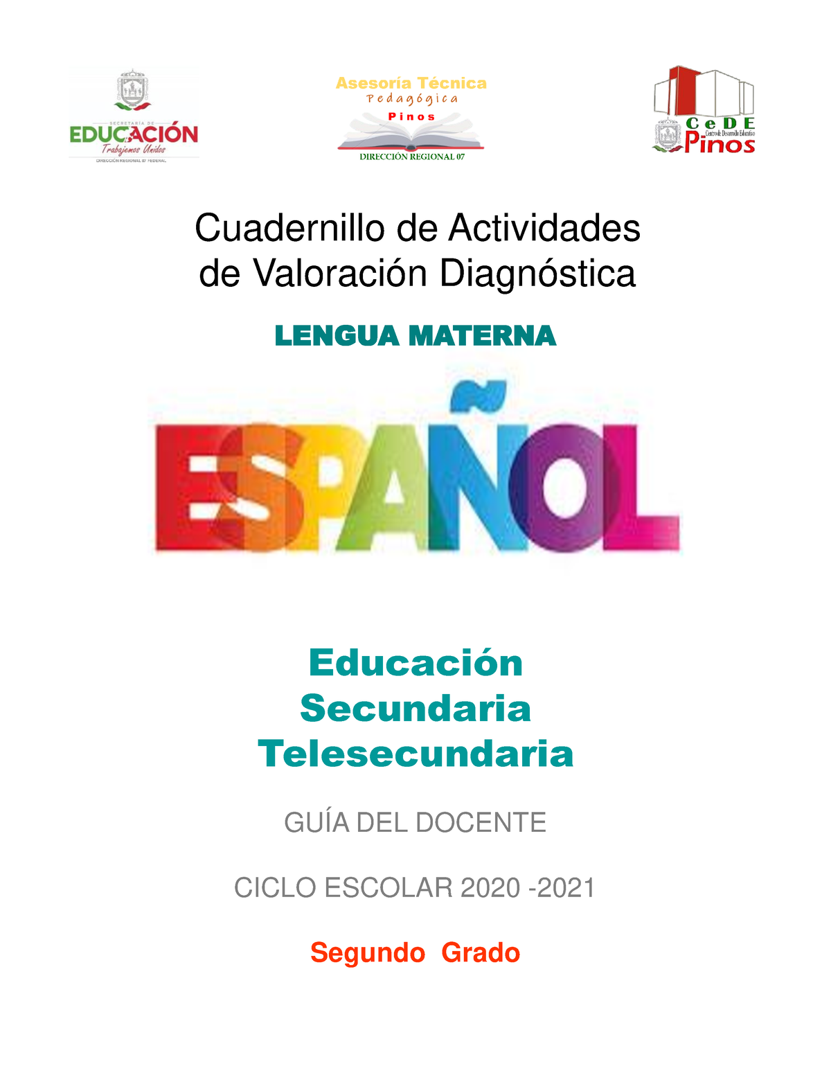 2º Esp Telesecundaria Y Sec Gd EducaciÛn Secundaria Telesecundaria GuÍa Del Docente Ciclo 3532