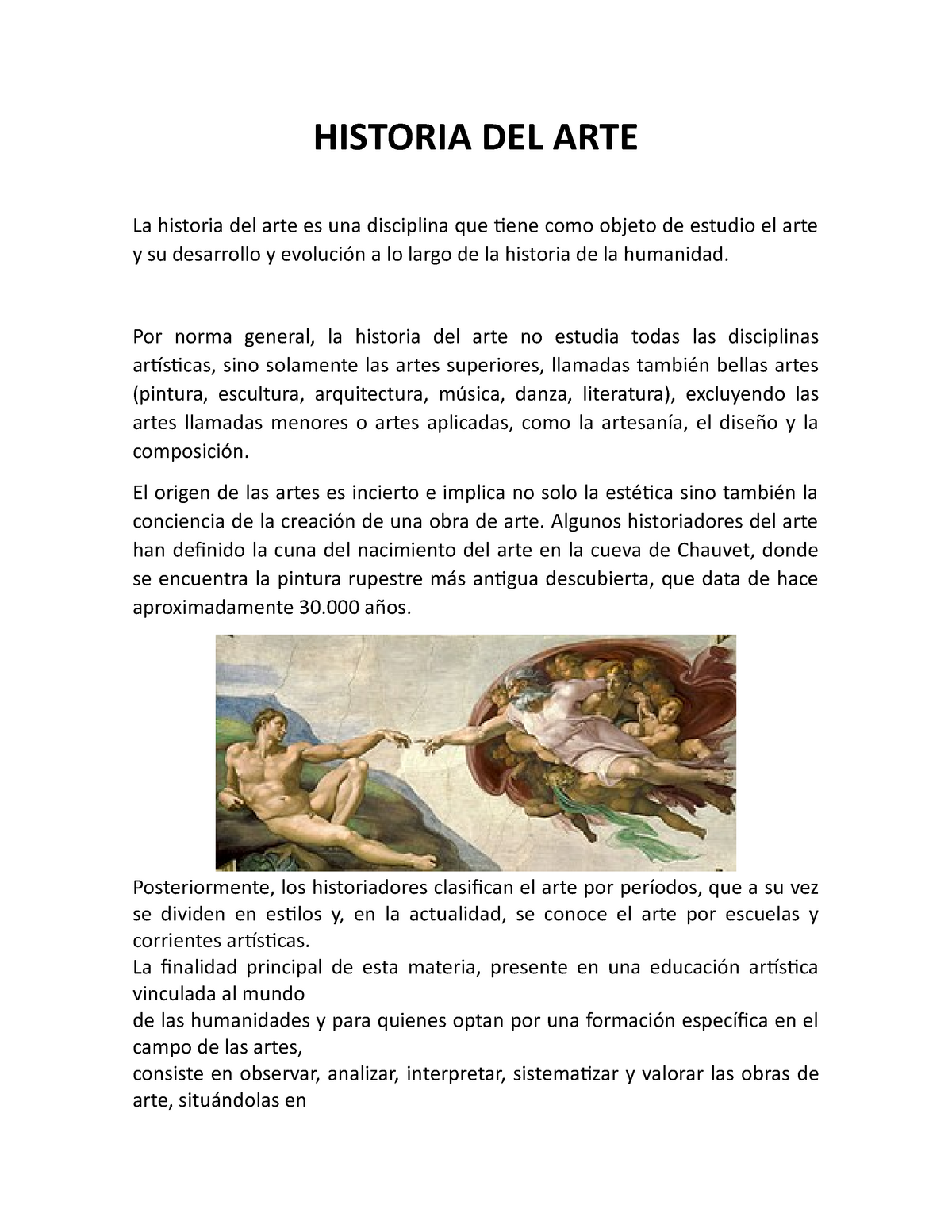 Historia Del Arte Y Su Significado - HISTORIA DEL ARTE La Historia Del ...