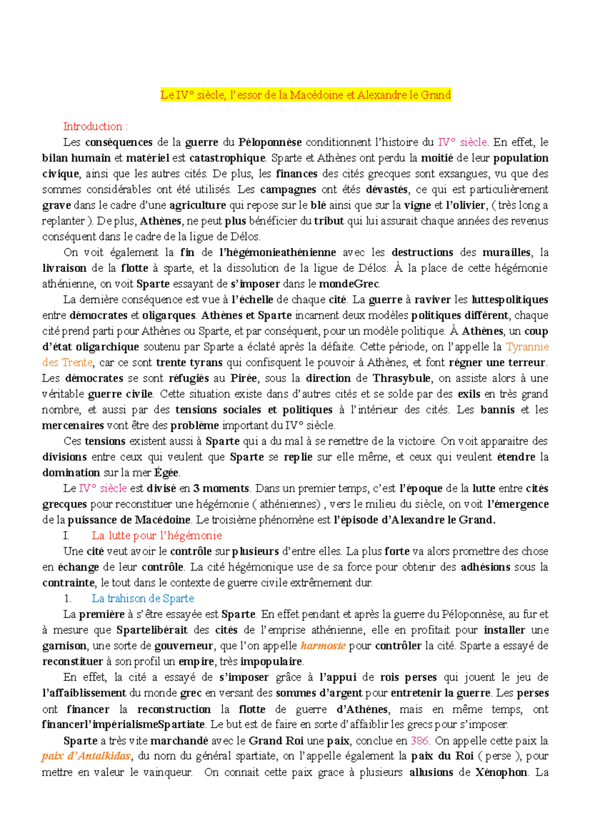 CM11 lessor de la Macedoine et Alexandre le Grand - Histoire de l ...