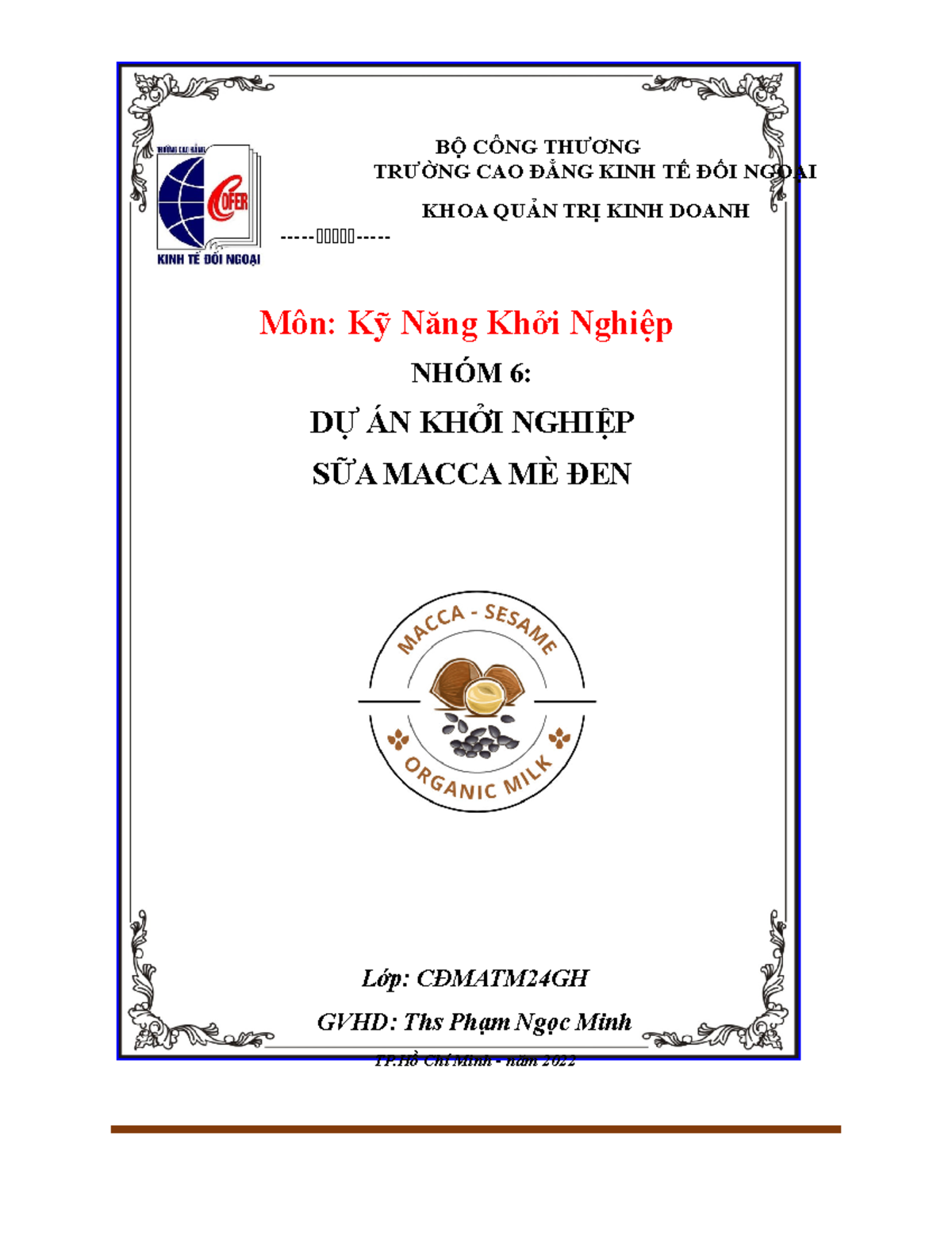 KNKN - Nhóm 6 - 1111 - BỘ CÔNG THƯƠNG TRƯỜNG CAO ĐẲNG KINH TẾ ĐỐI NGOẠI ...