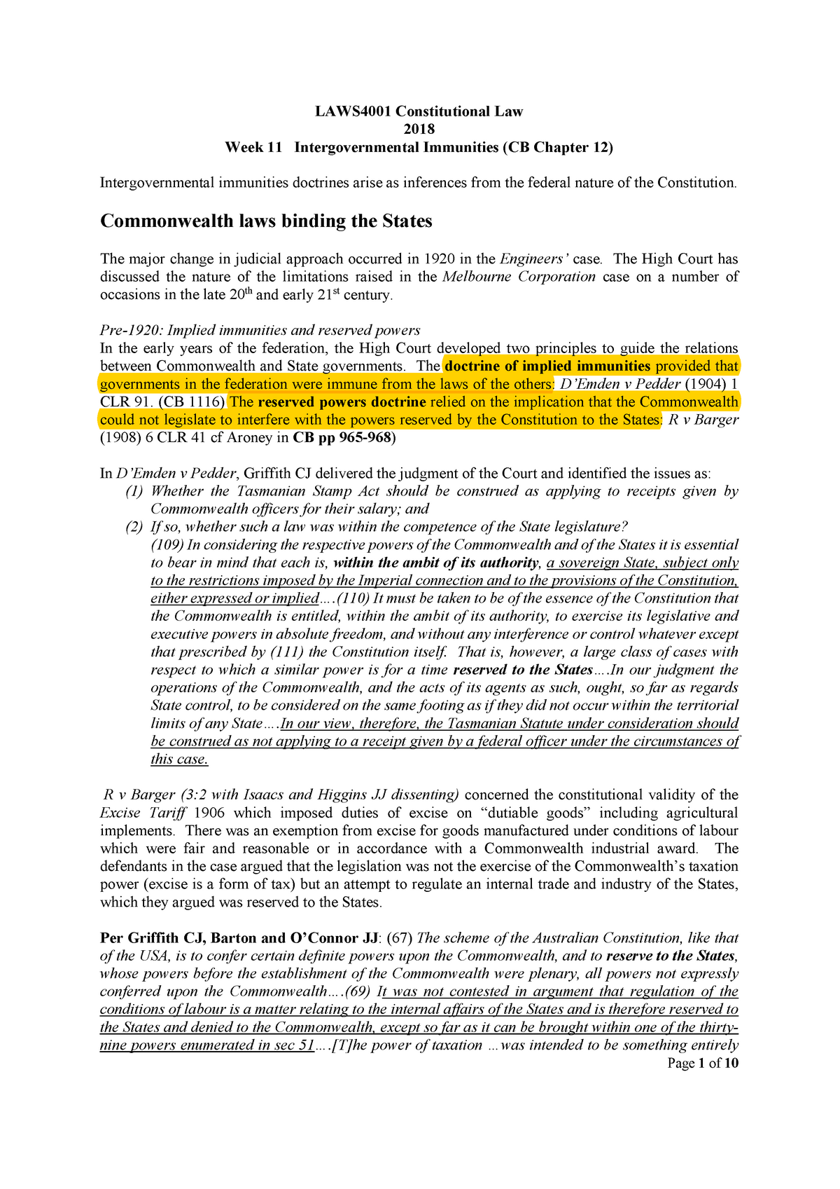 Intergovernmental Immunities - Warning: Popup Annotation Has A Missing ...