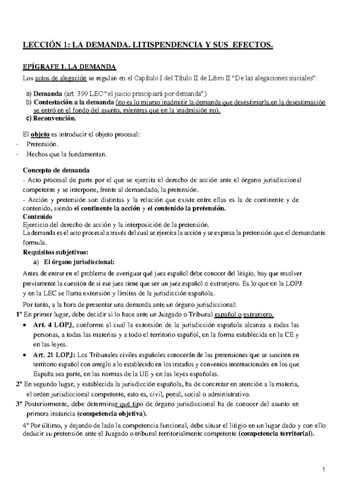 Temario Proce 2 - Diapositivas Del Profesor De Tarde. - LECCIÓN 1: LA ...