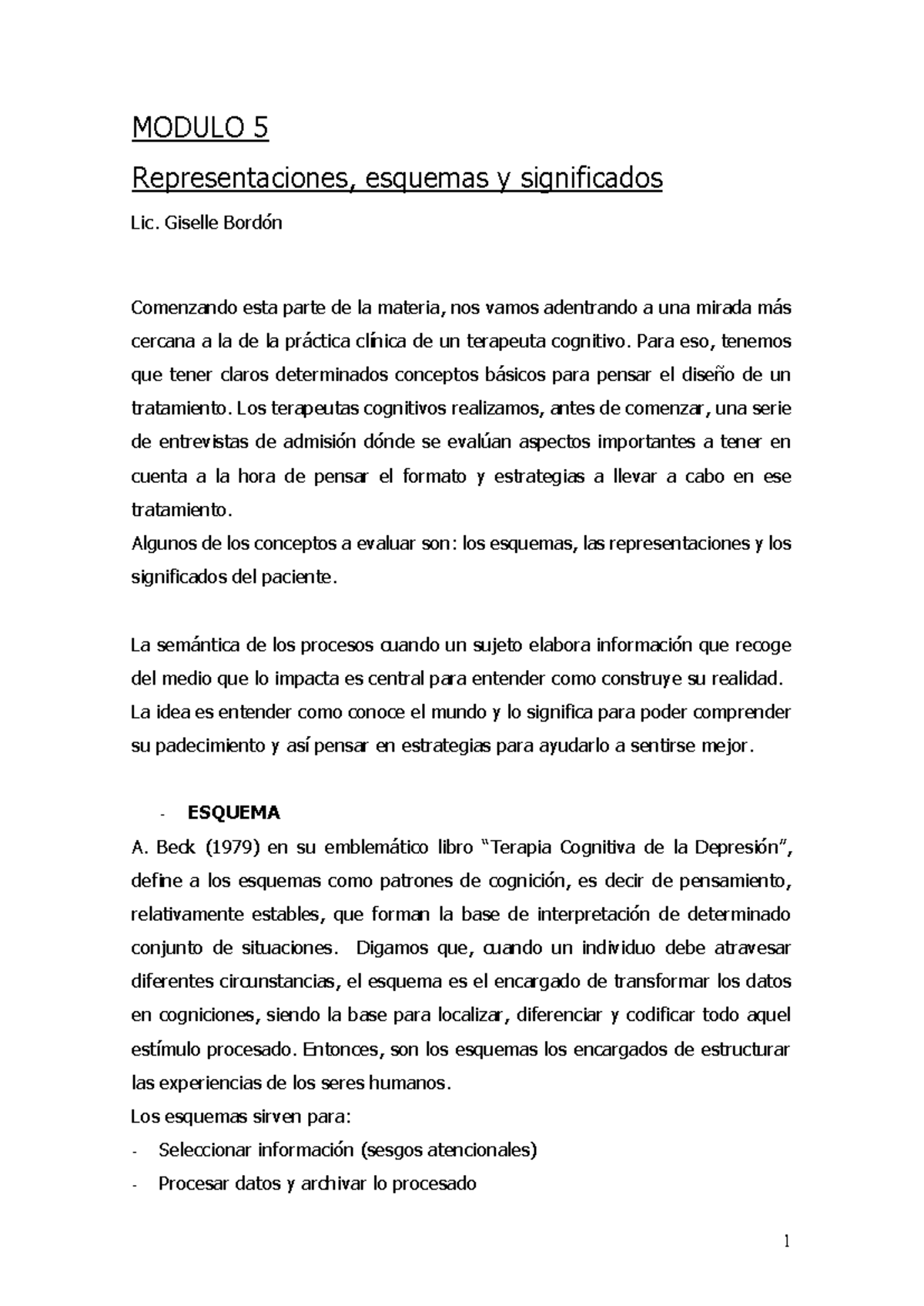 Modulo 5 Representacion-esquema-significado 2023 - MODULO 5 ...