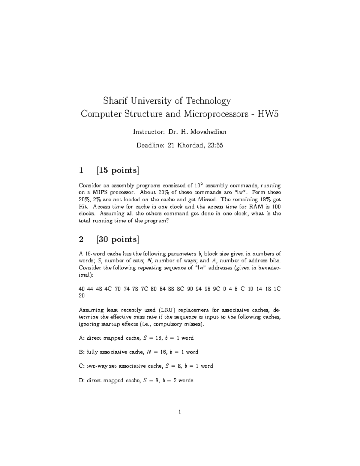 HW5 - shshhghgfh tshh s tsgh s hghs sgh s shs thtr - Sharif University ...