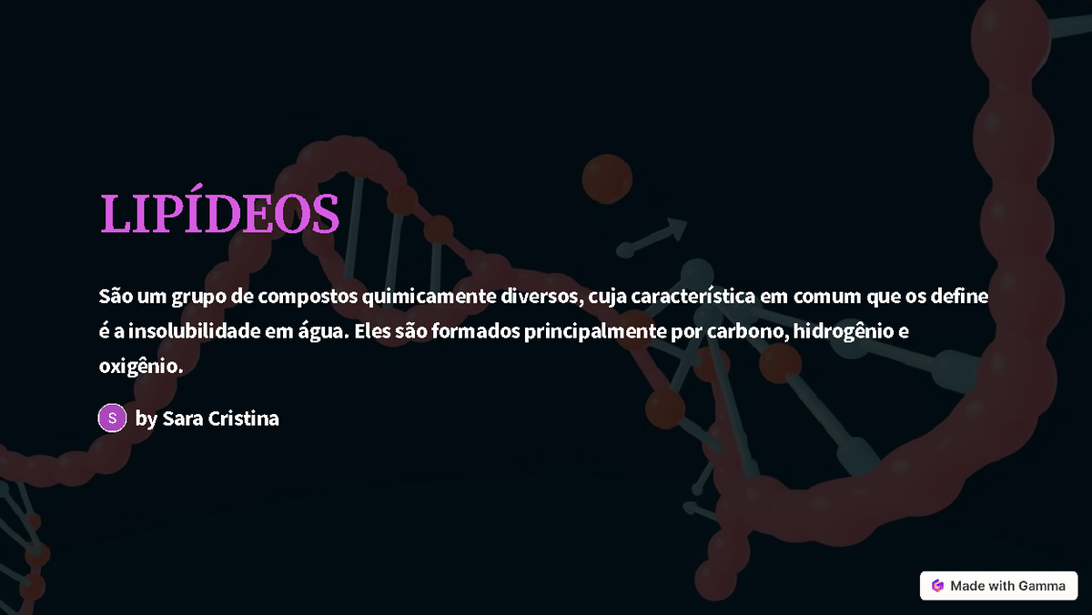Lipideos - resumo - LIPÍDEOS ####### São um grupo de compostos ...