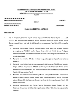 Contoh Surat Rayuan Melanjutkan Tempoh Sebutan Kes