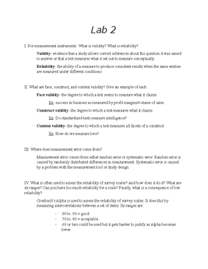 Lab 3 statistics - Lab 3 Identify the following symbols: n- used for ...