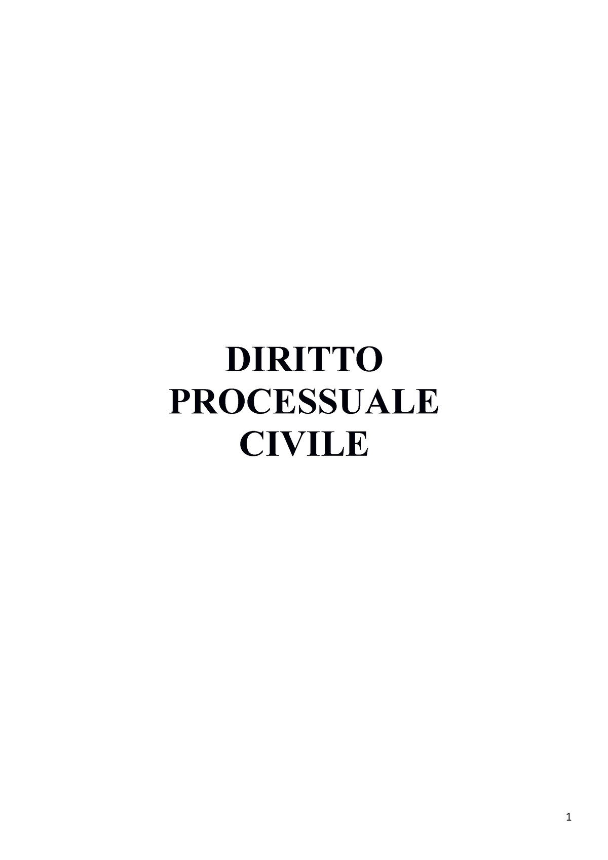 Procedura Civile Diritto Processuale Civile Capitolo I Struttura Fondamentale Del Processo 1 5303