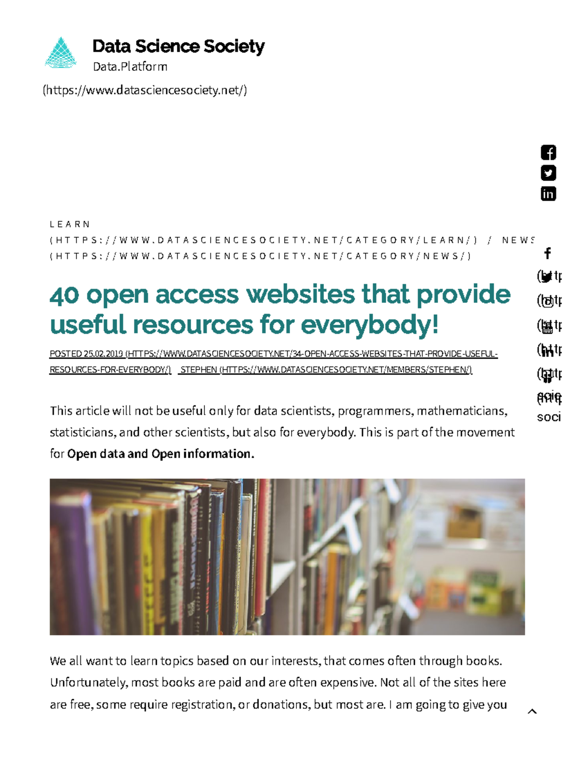 40 open access websites that provide useful resources for everybody ...