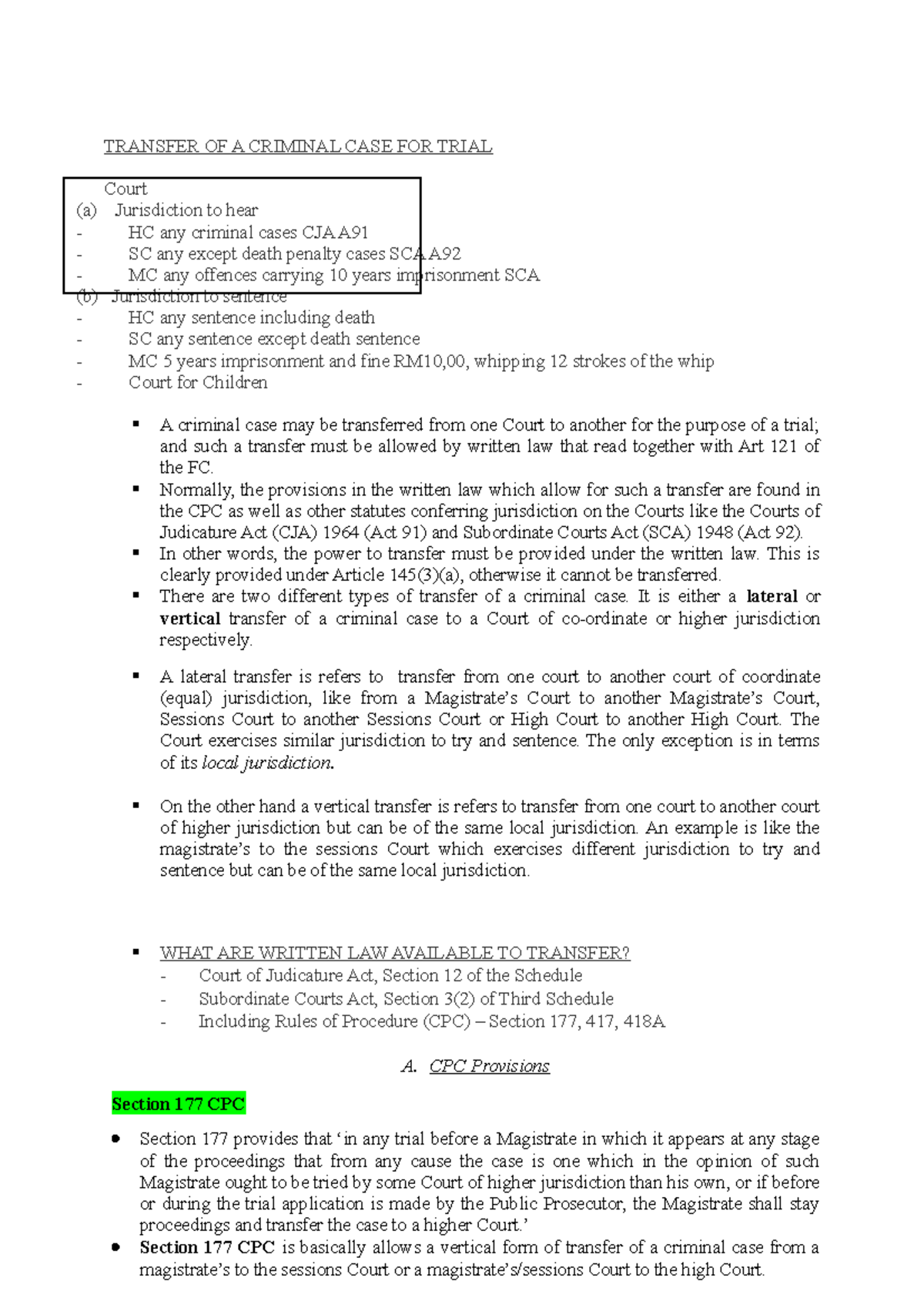 transfer-and-transmission-of-case-transfer-of-a-criminal-case-for