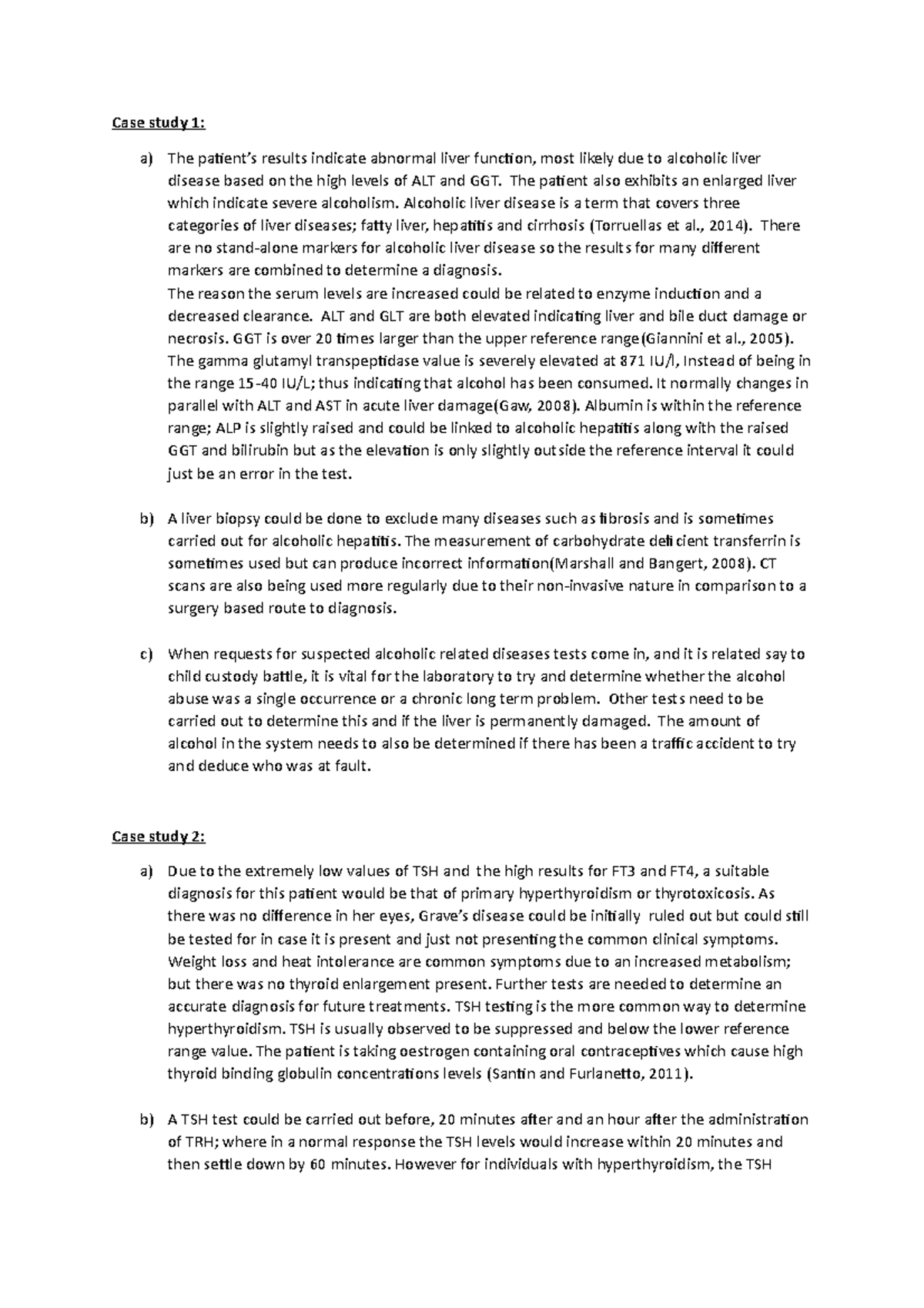 Clinical chemistry case studies quizlet picture