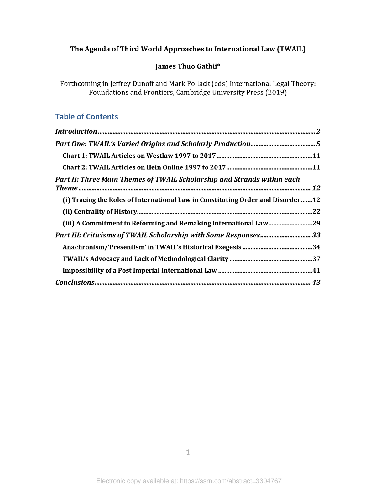 Gathii - The Agenda Of Twail - 1 The Agenda Of Third World Approaches ...