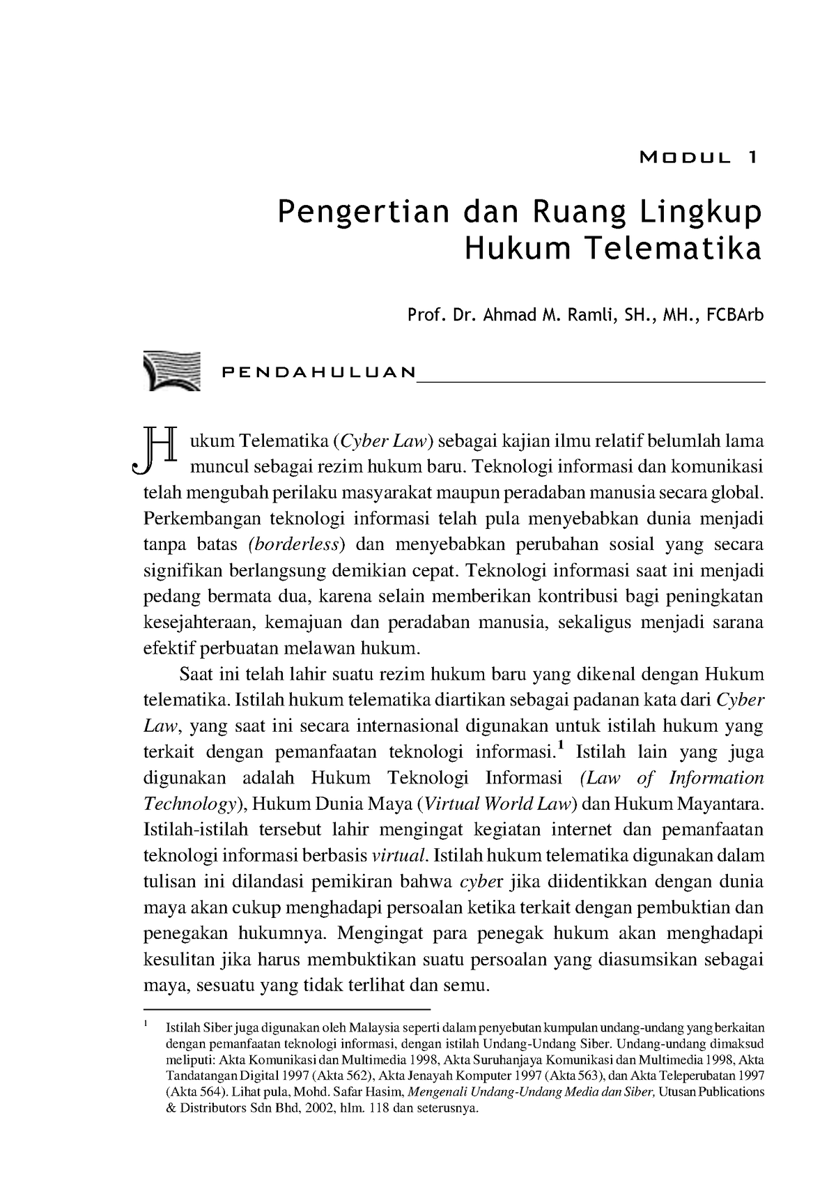 HKUM4301-M1 - Tugas - Modul 1 Pengertian Dan Ruang Lingkup Hukum ...