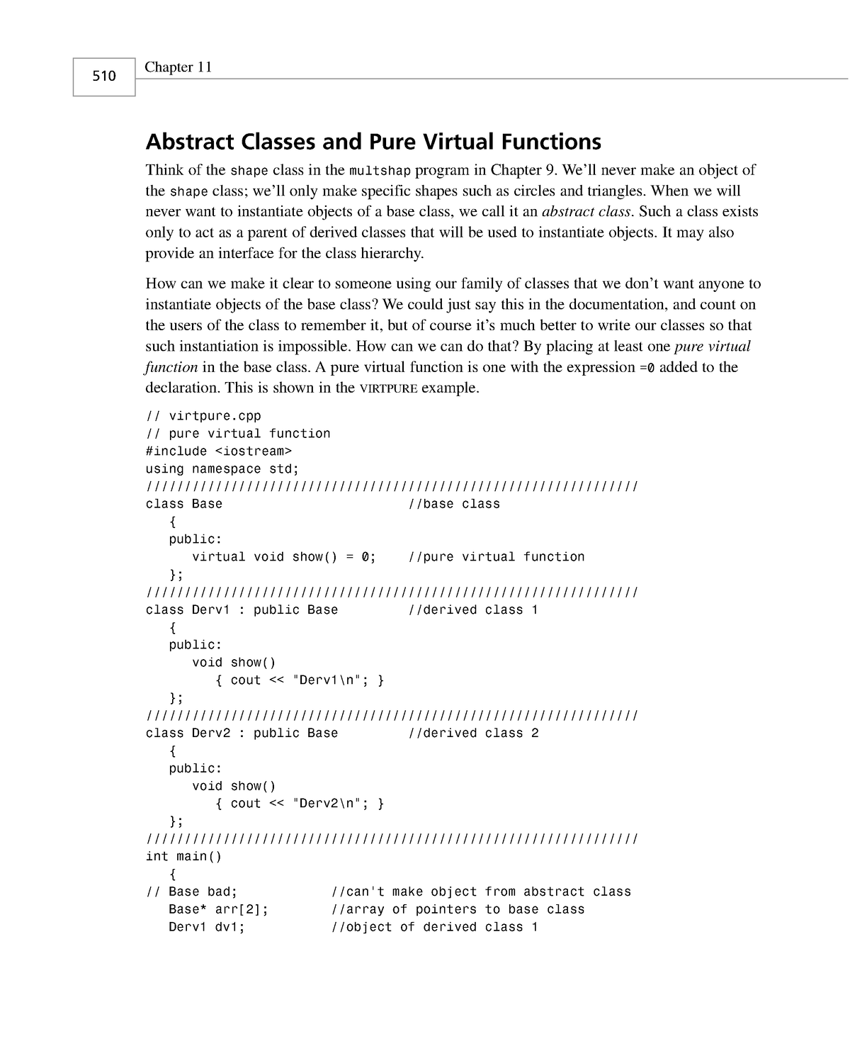 object-oriented-programming-in-c-by-robert-lafore-p3-abstract-classes