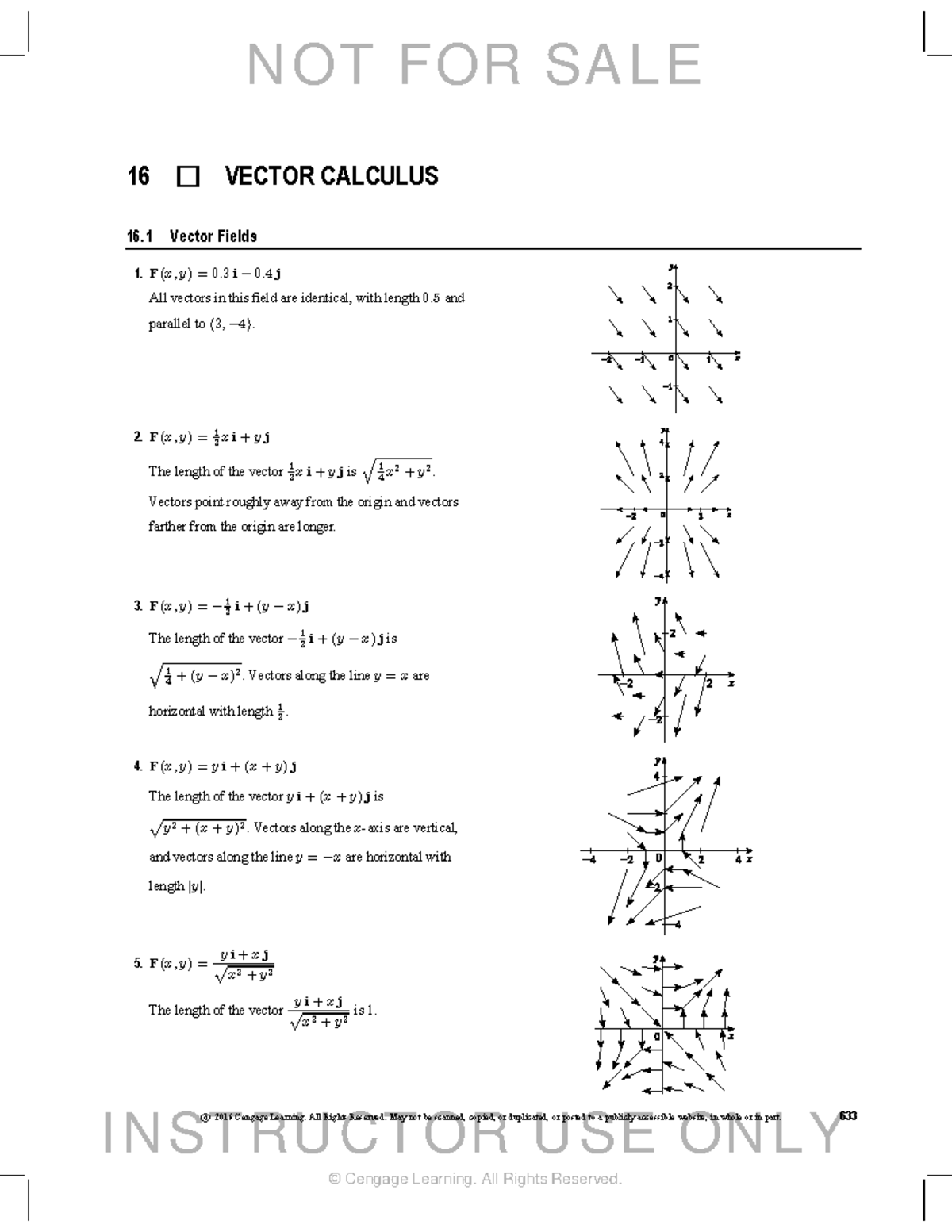 Stewart Chapter 16 Solutions - 16 VECTOR CALCULUS 16 Vector Fields 1. F ...