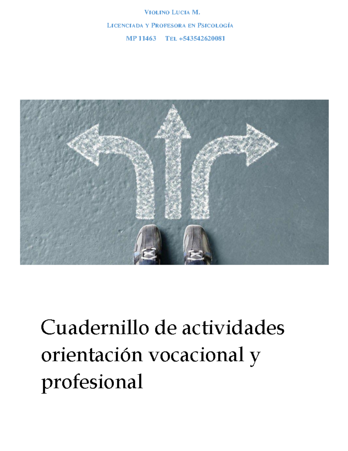 Cuadernillo Orientacion Vocacional - LICENCIADA Y PROFESORA EN ...