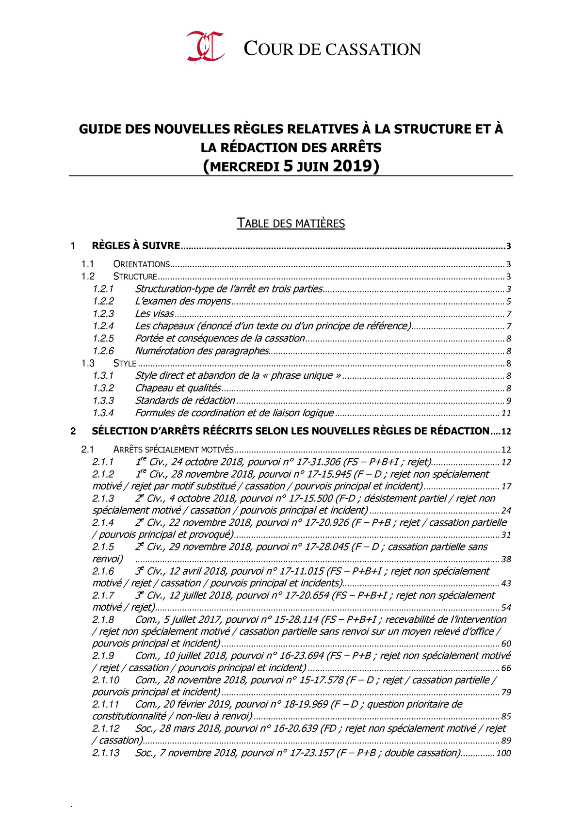 Guide Des Nouvelles R Gles Relatives La Structure Et La R Daction