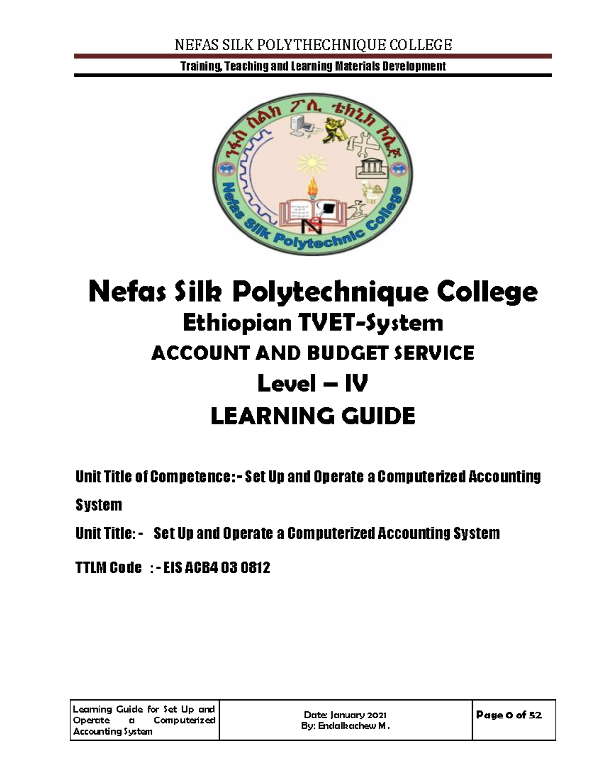 3. Set Up and Operate a Computerized Accounting Systems - Training ...