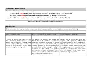 Revision pack - level 3 - health and safety - Level 3 Early Years ...
