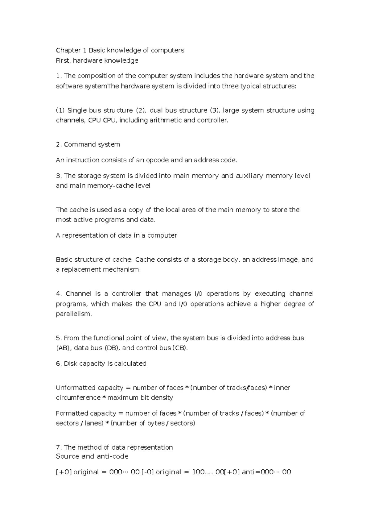 Chapter 1 Basic knowledge of computers - Chapter 1 Basic knowledge of ...