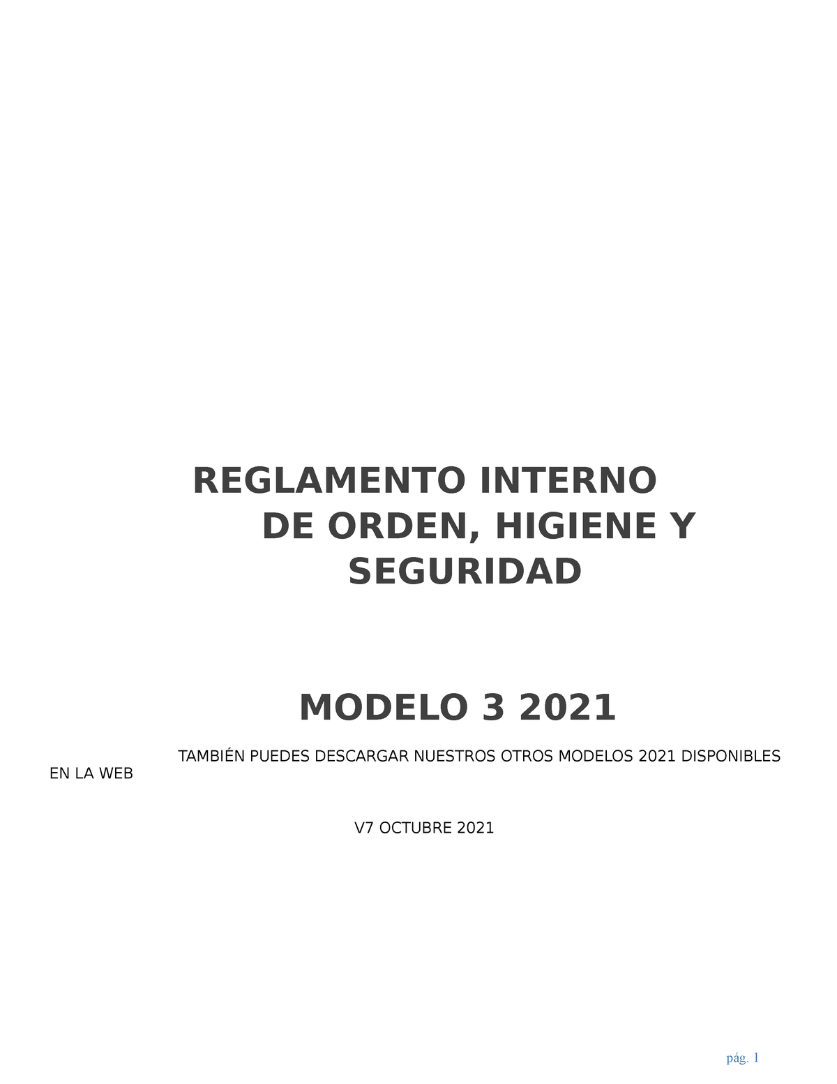 Reglamento Interno Riohs 2021 V7 Oct Mod3 Ok Reglamento Interno De Orden Higiene Y Seguridad 7645