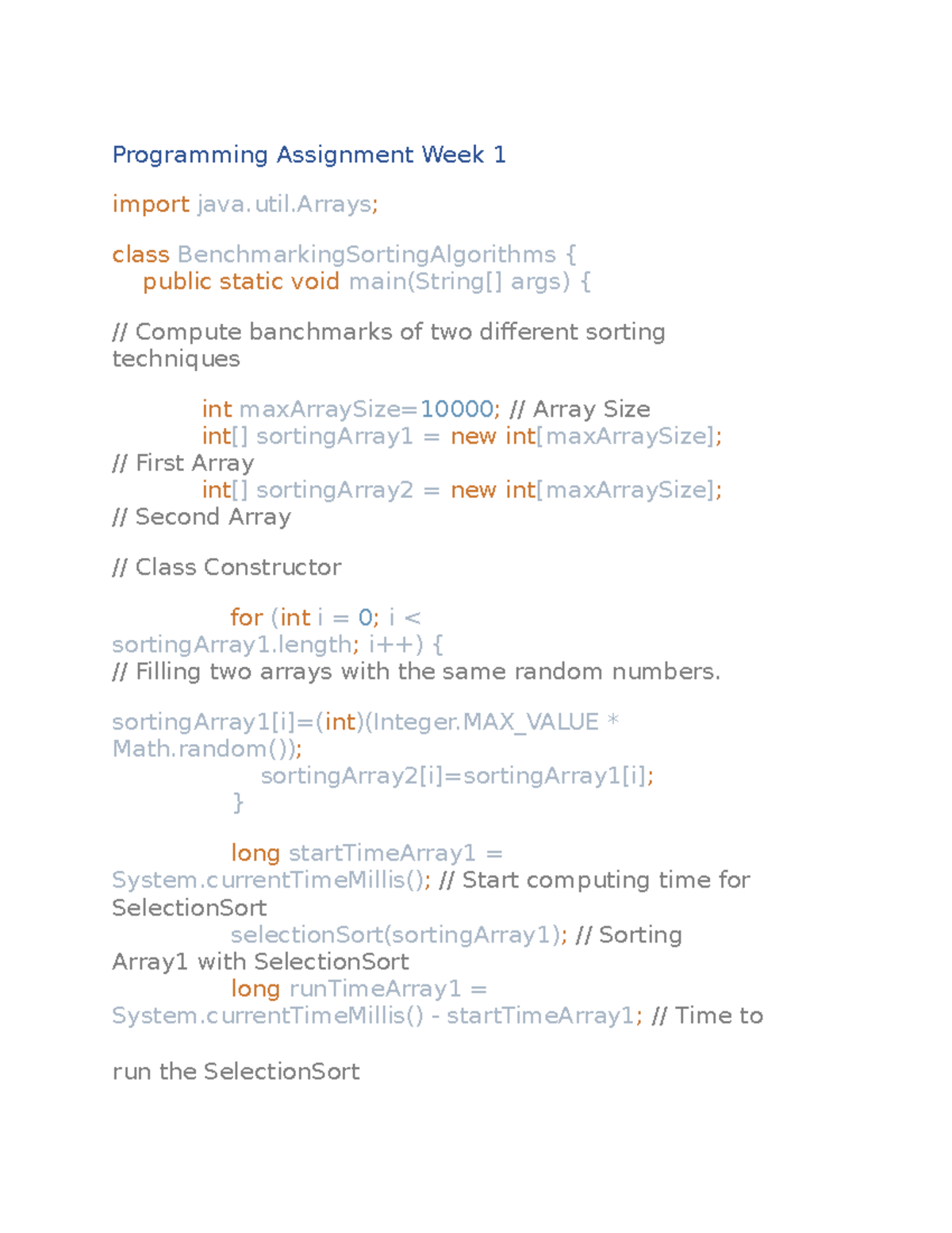 PA1 - Course material for CS 1103 - Programming 2 for University of the ...