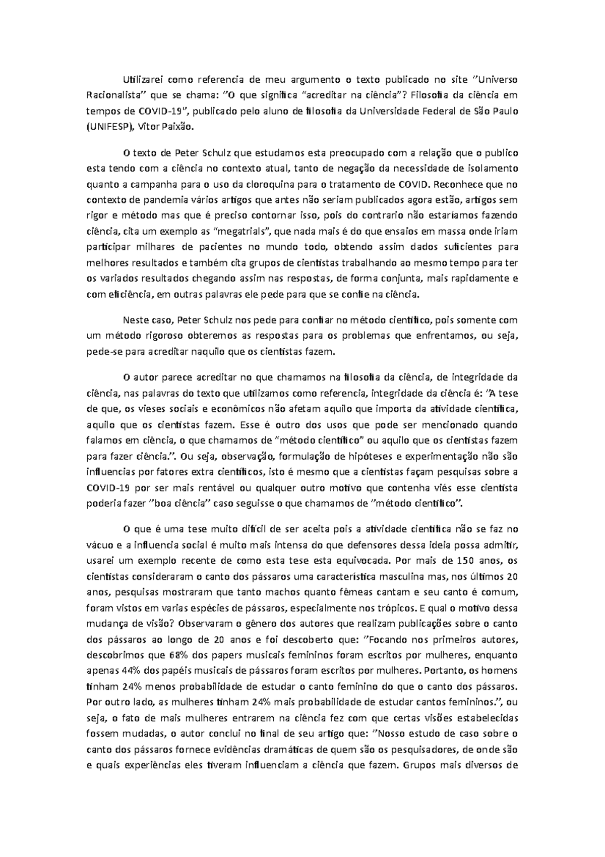 Texto De Pratica De Leitura E Escrita - Utilizarei Como Referencia De ...