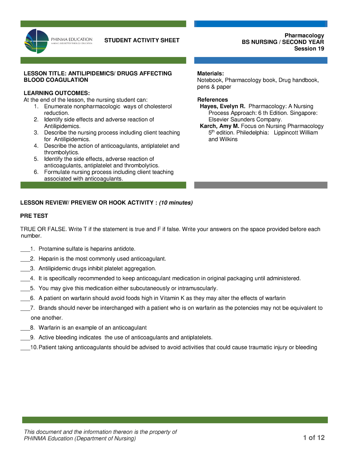 HES 005 Session 19 SAS - HES005 - This Document And The Information ...