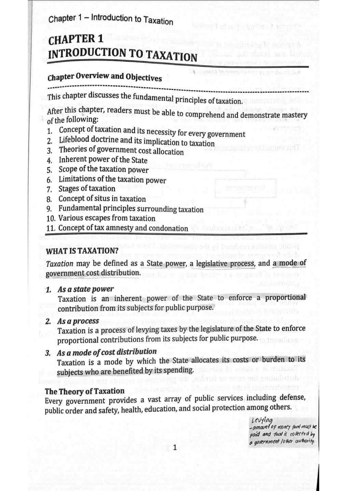 Taxation-Chap - Lecture Notes 1 - IT Application - Studocu