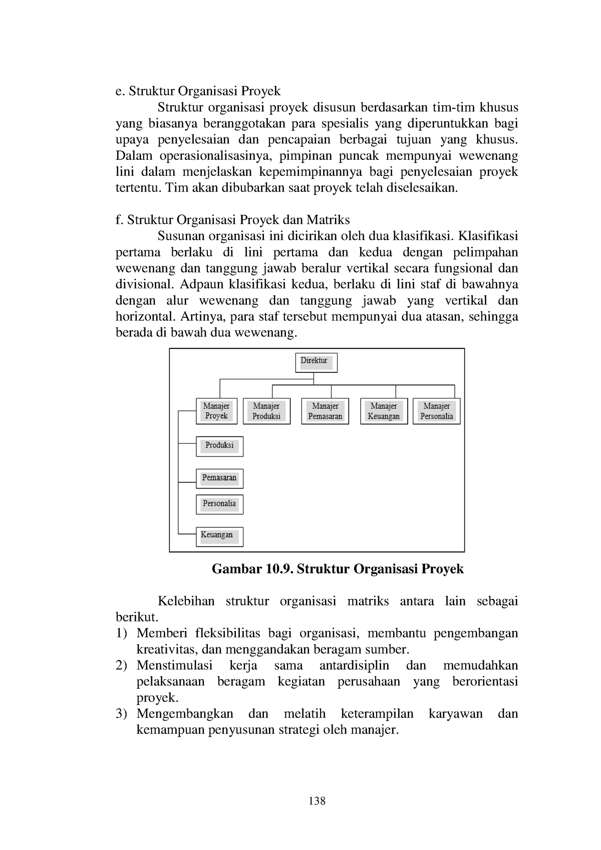 Pengantar Manajemen 1 239 149 138 E Struktur Organisasi Proyek Struktur Organisasi Proyek