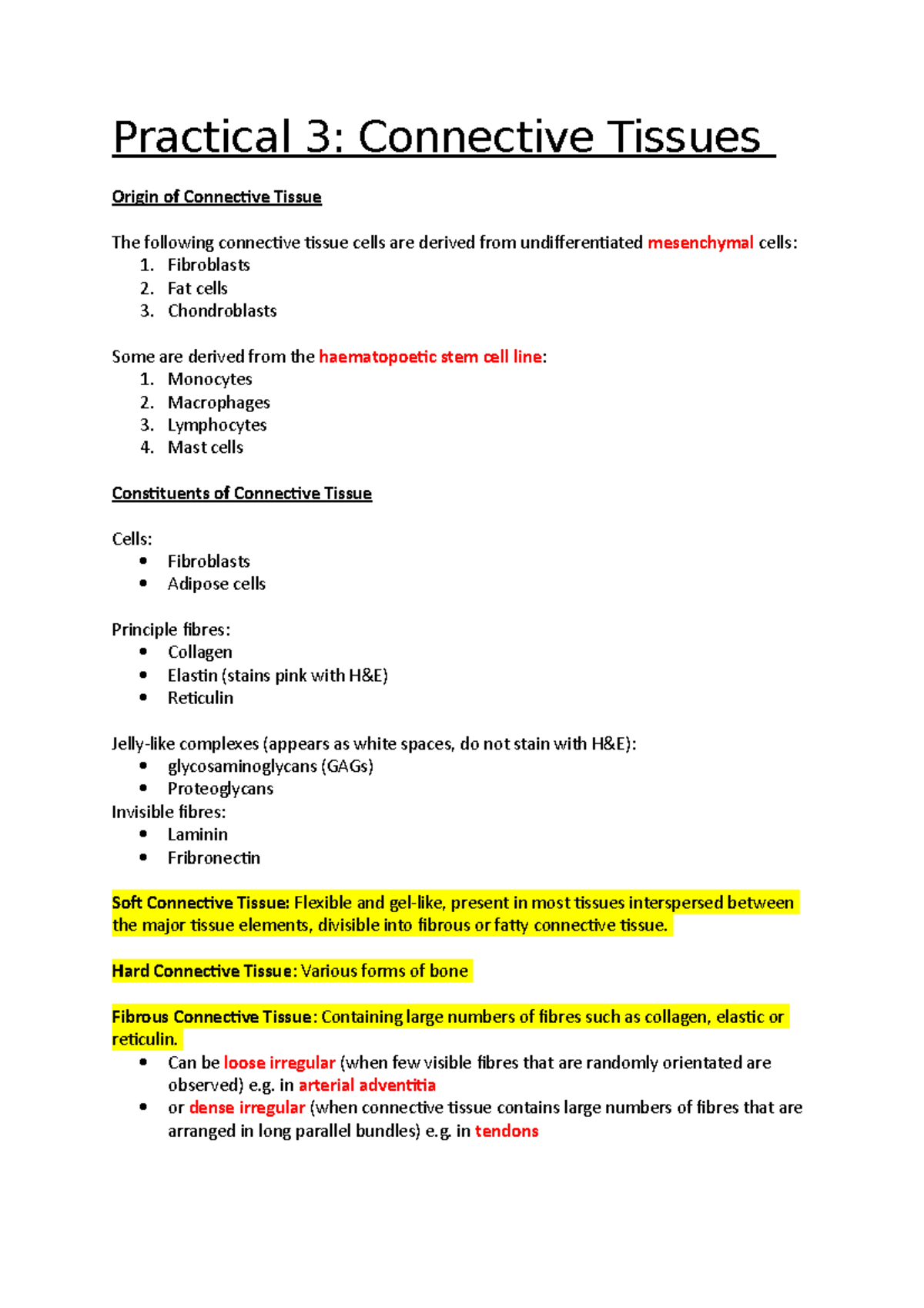 essay on connective tissue