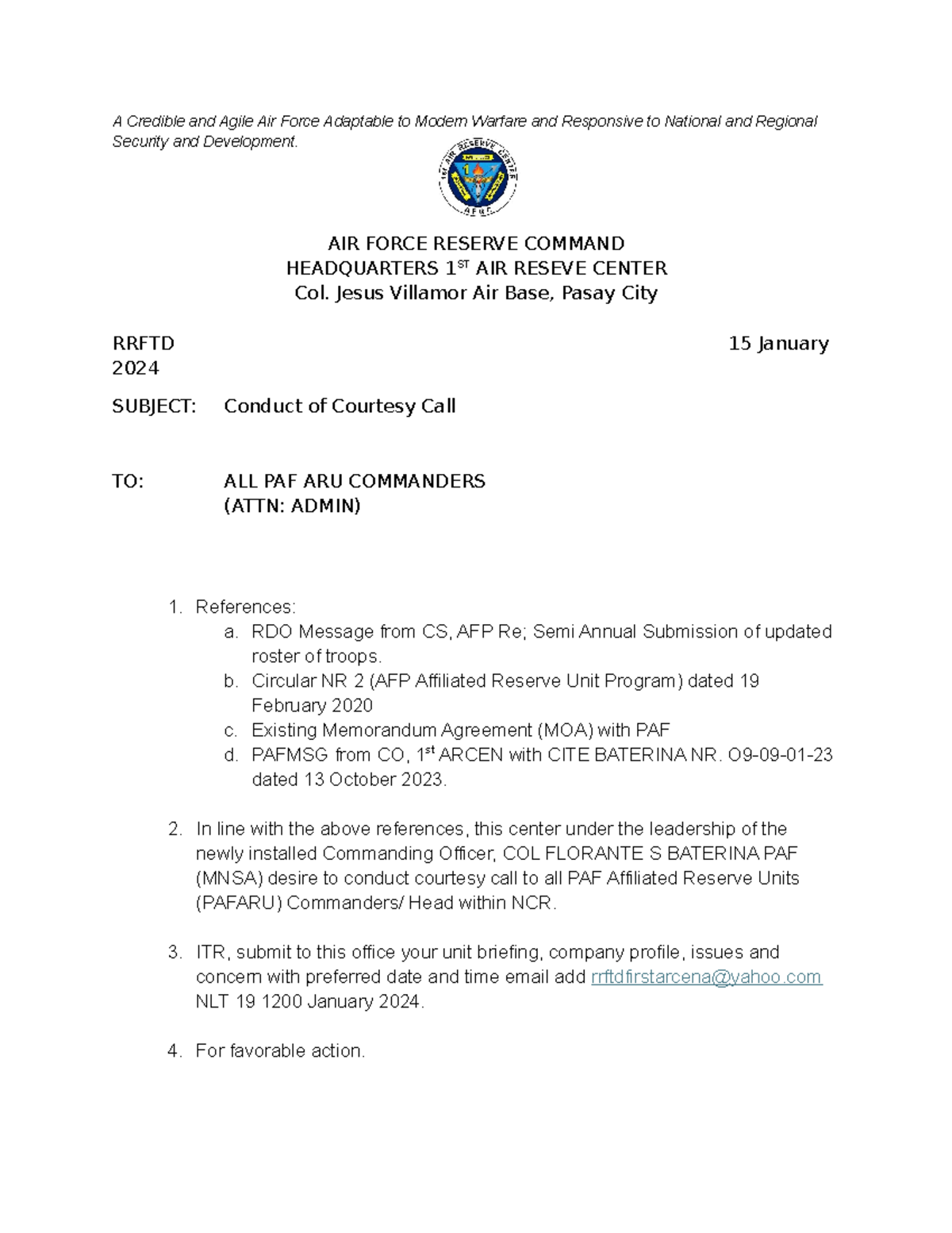 Assignement March 23 2024 - A Credible and Agile Air Force Adaptable to ...