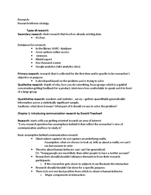 Research unit 2 - APRD 2004 Toby Hopp notes - xRESEARCH UNIT 2 ...