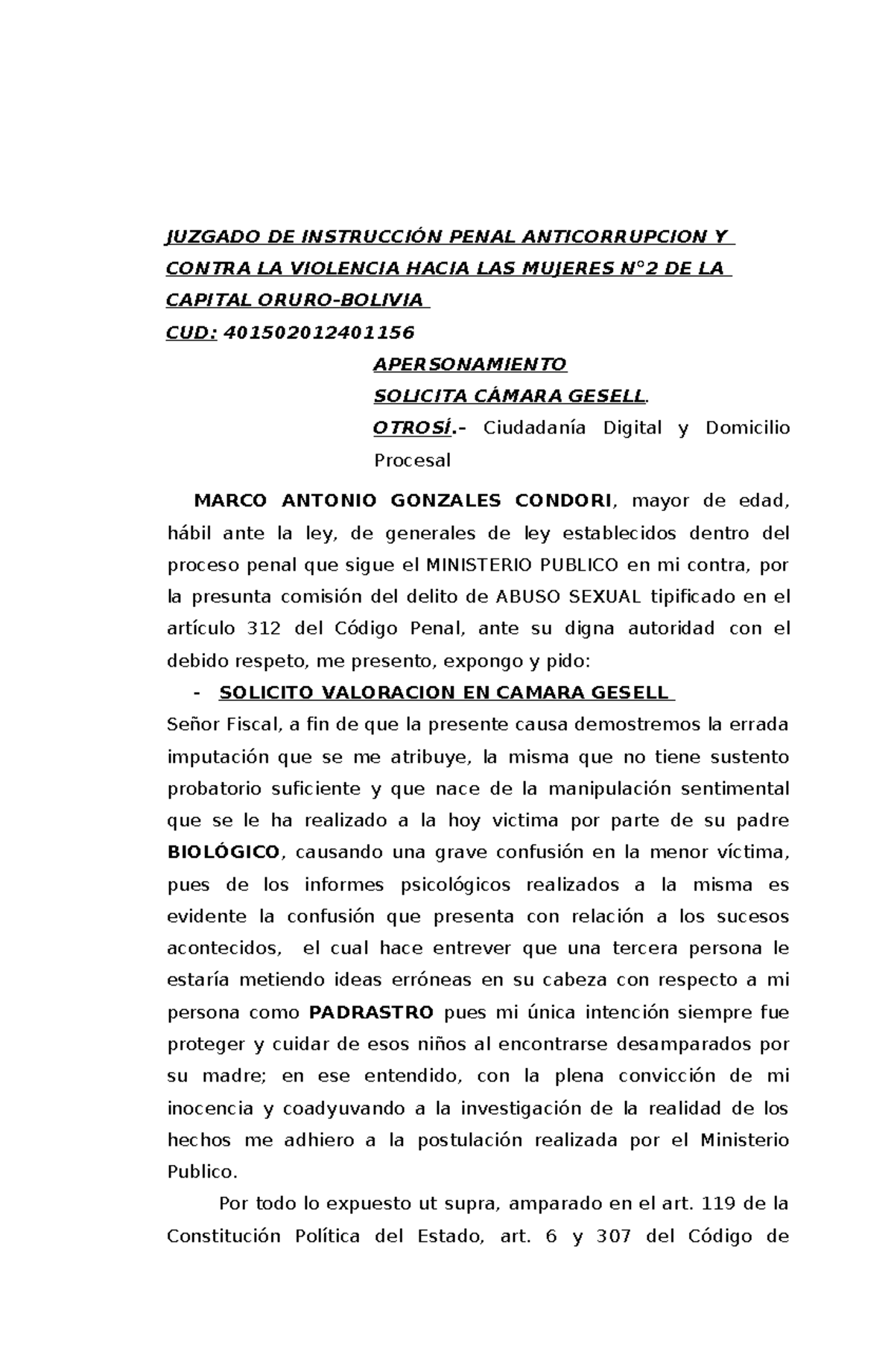 Reitera Camara Gesell - corresponde a un anticipo de prueba en materia
