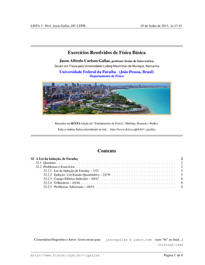 Cap27 - Soluções De Exercícios - Exerc ́ıcios Resolvidos De F ́ısica B ...