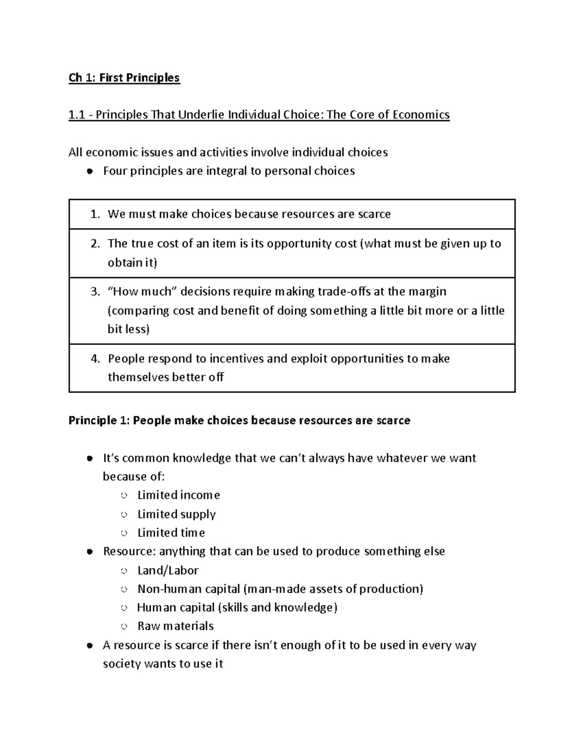 Ch 1 First Principles - ch 1 goldhammer - Ch 1: First Principles 1 ...