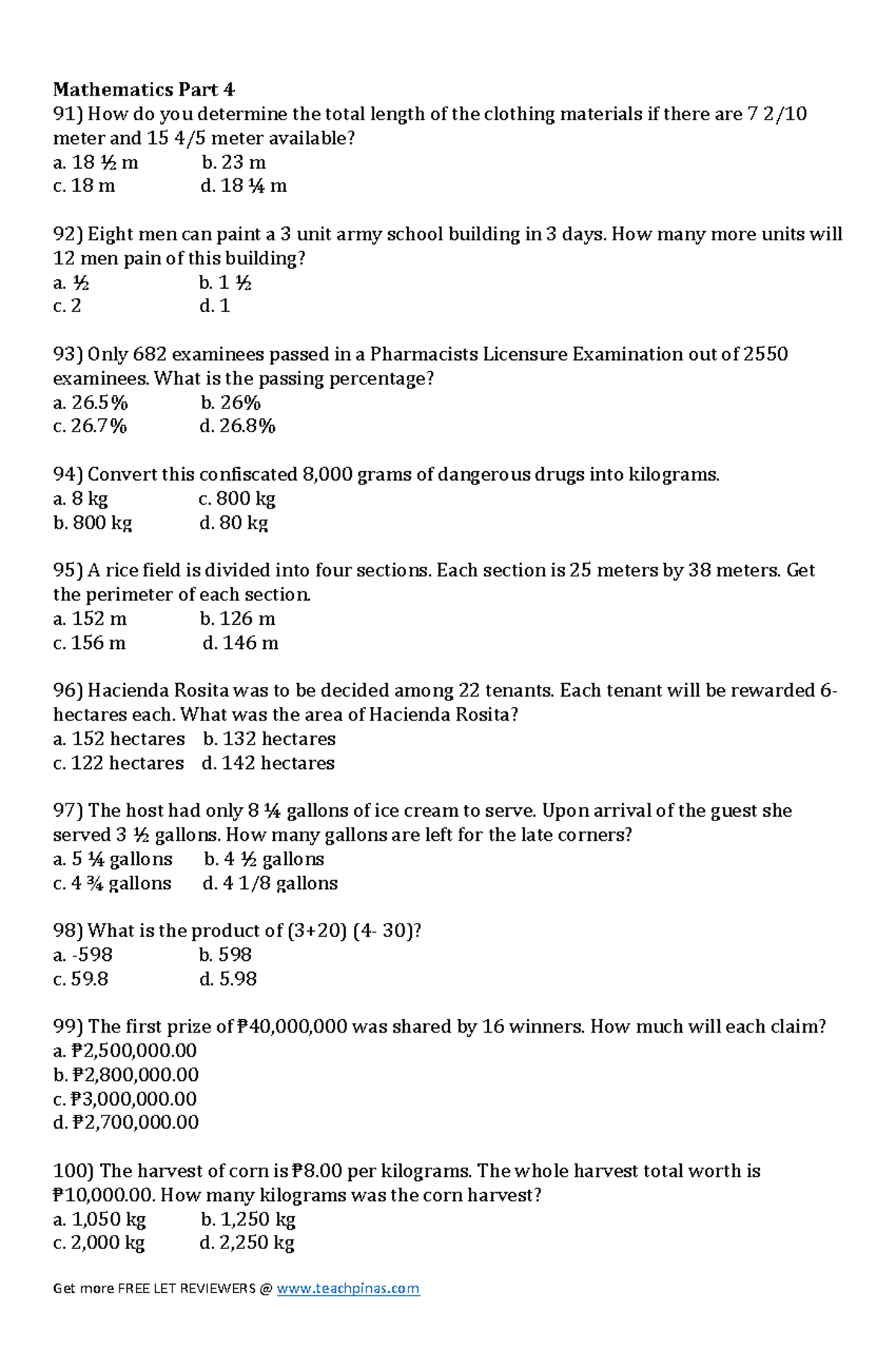 Part 4 Mathematics - Lecture notes 1-10 - Mathematics in the Modern ...