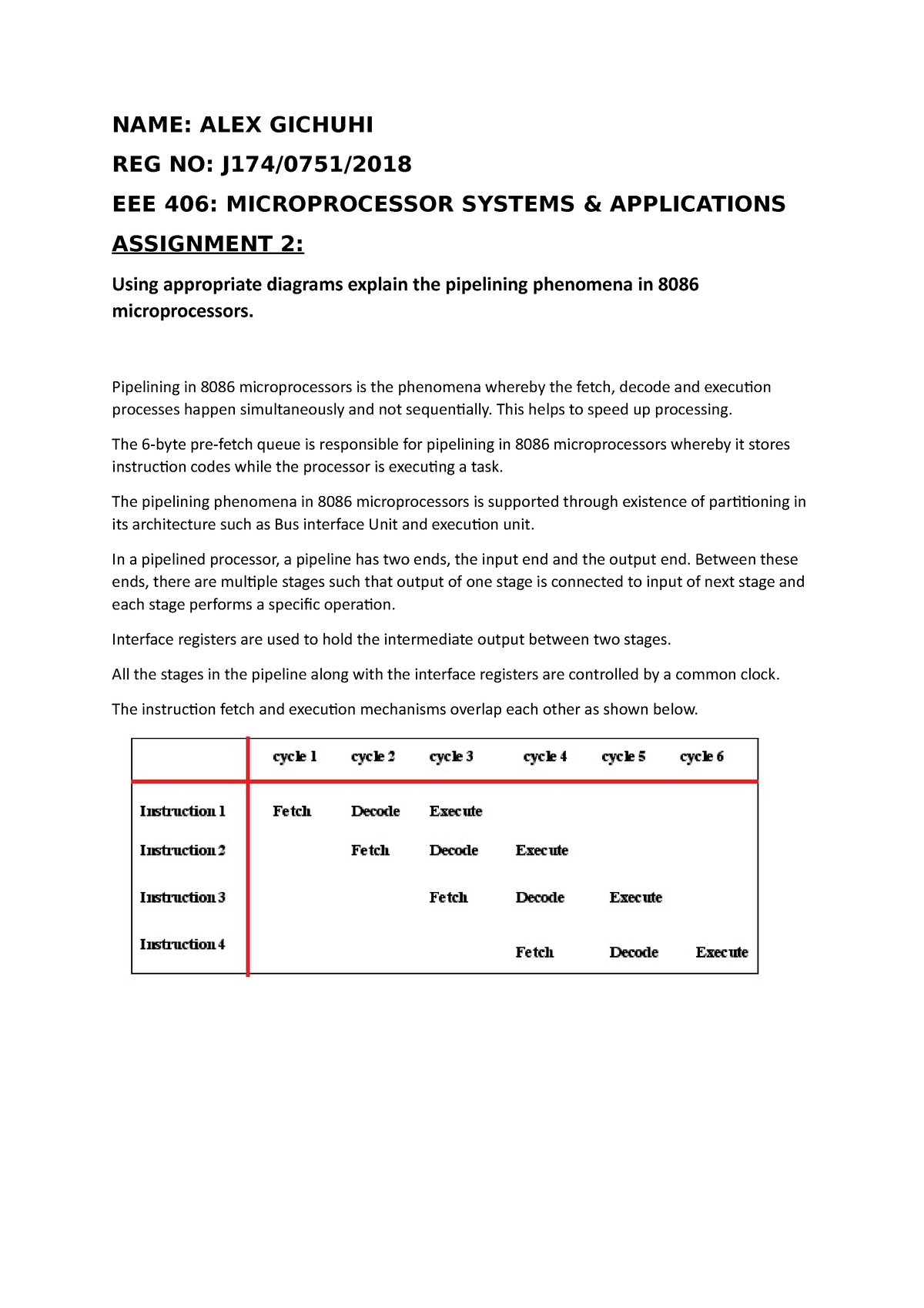 microprocessor assignment questions