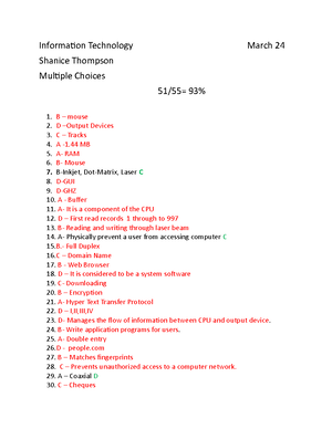 Cxc csec it p2 2022 june - Information Technology - Studocu
