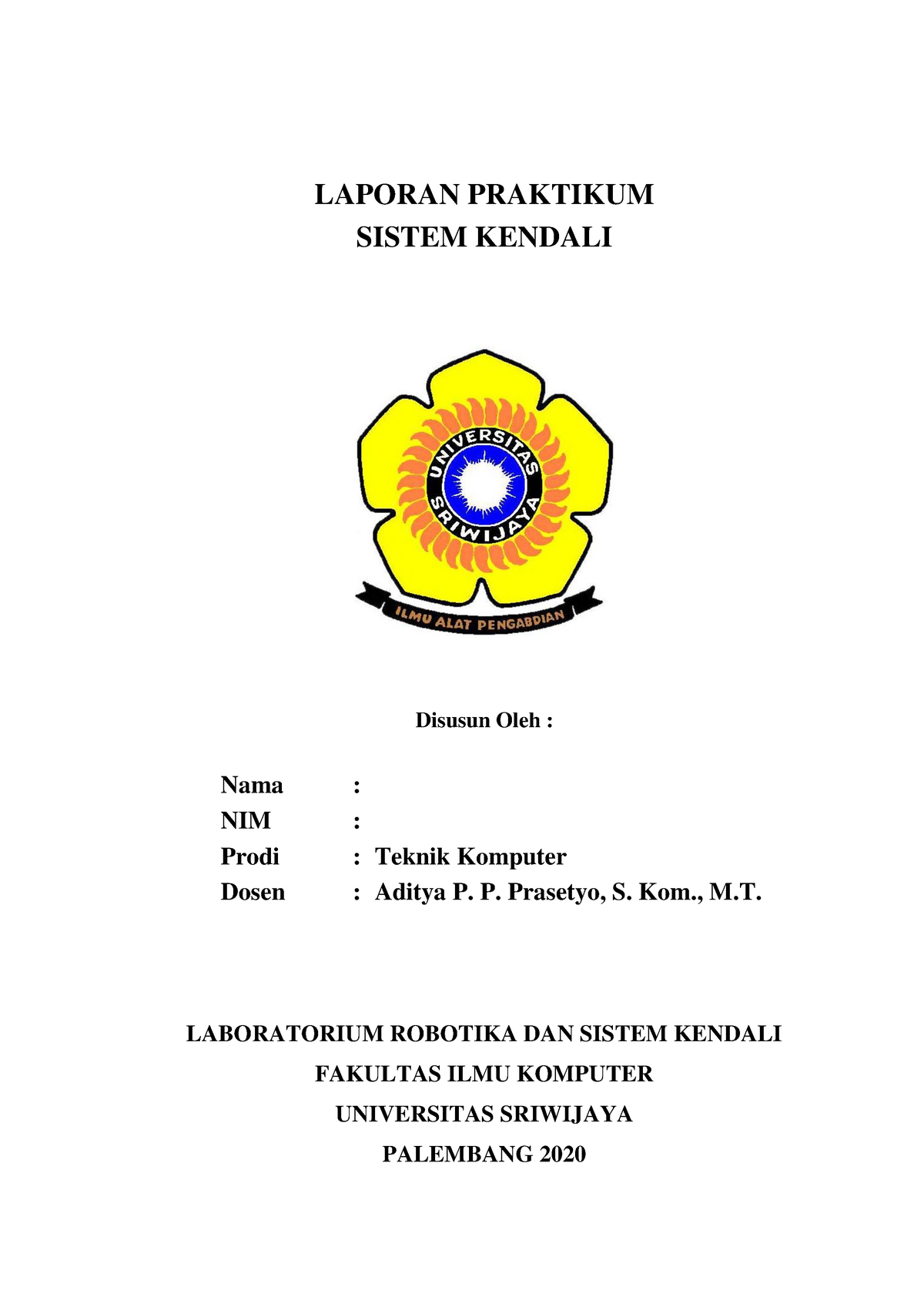 Modul 1 - Grade: B - LAPORAN PRAKTIKUM SISTEM KENDALI Disusun Oleh ...