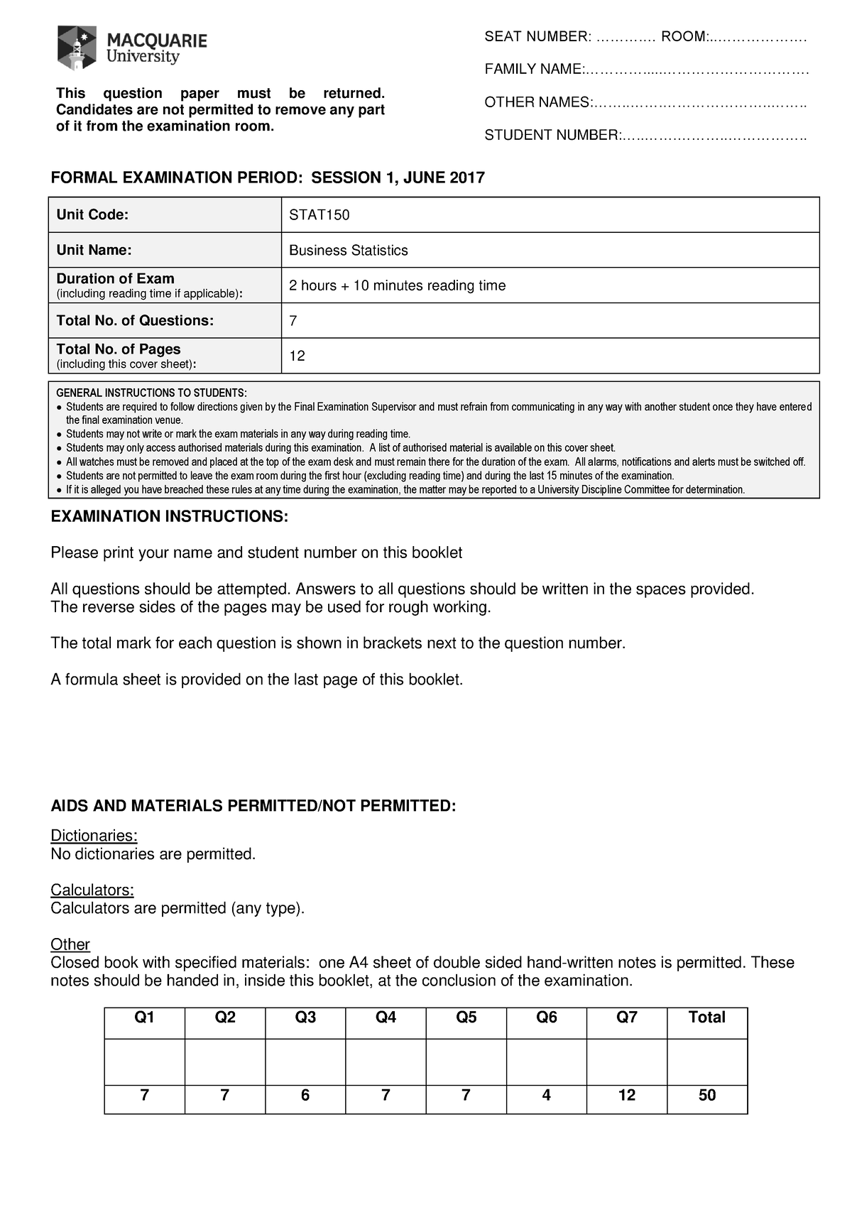 research officer statistics question paper