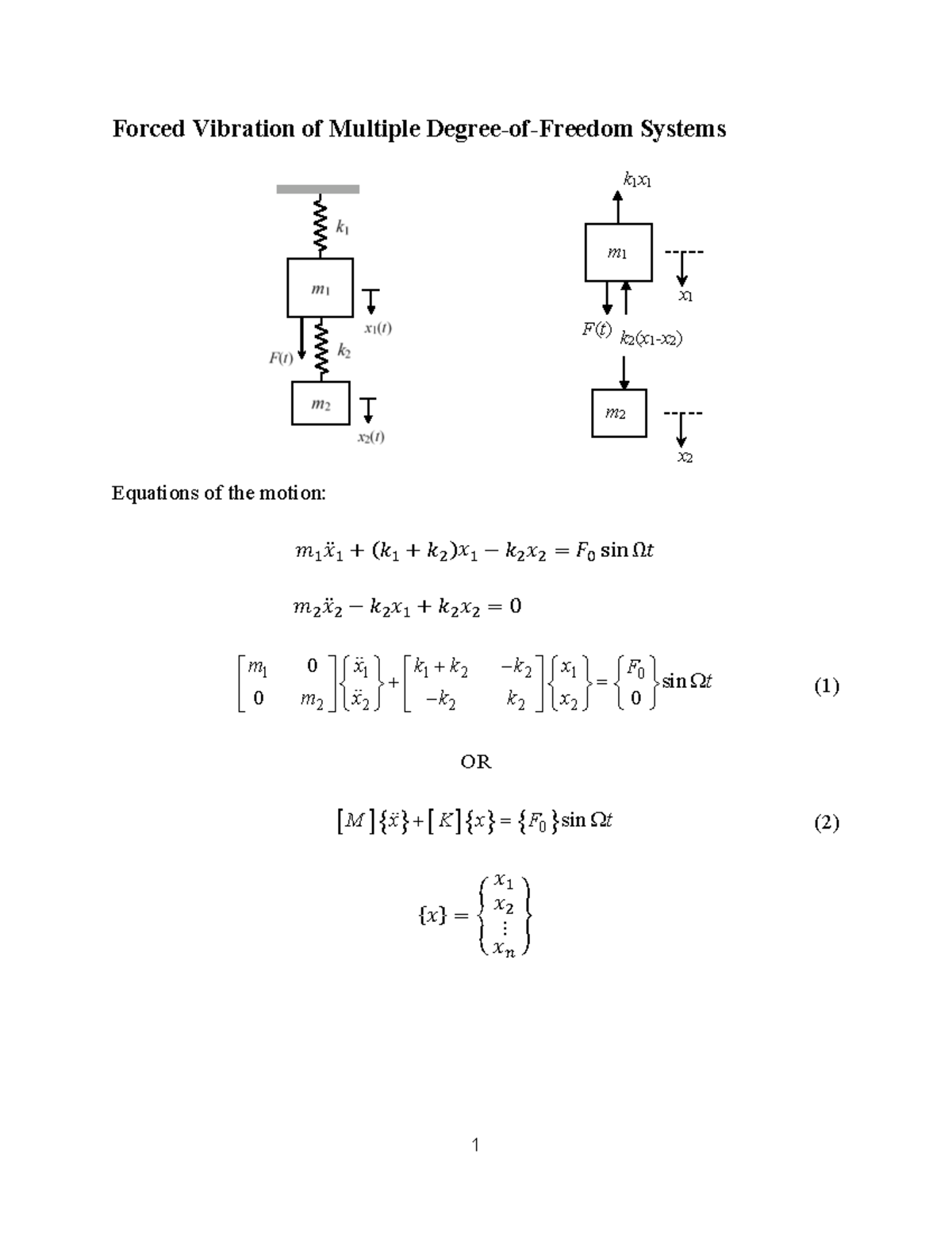 vib-14-mdof-forced-vib-lecture-notes-14-forced-vibration-of